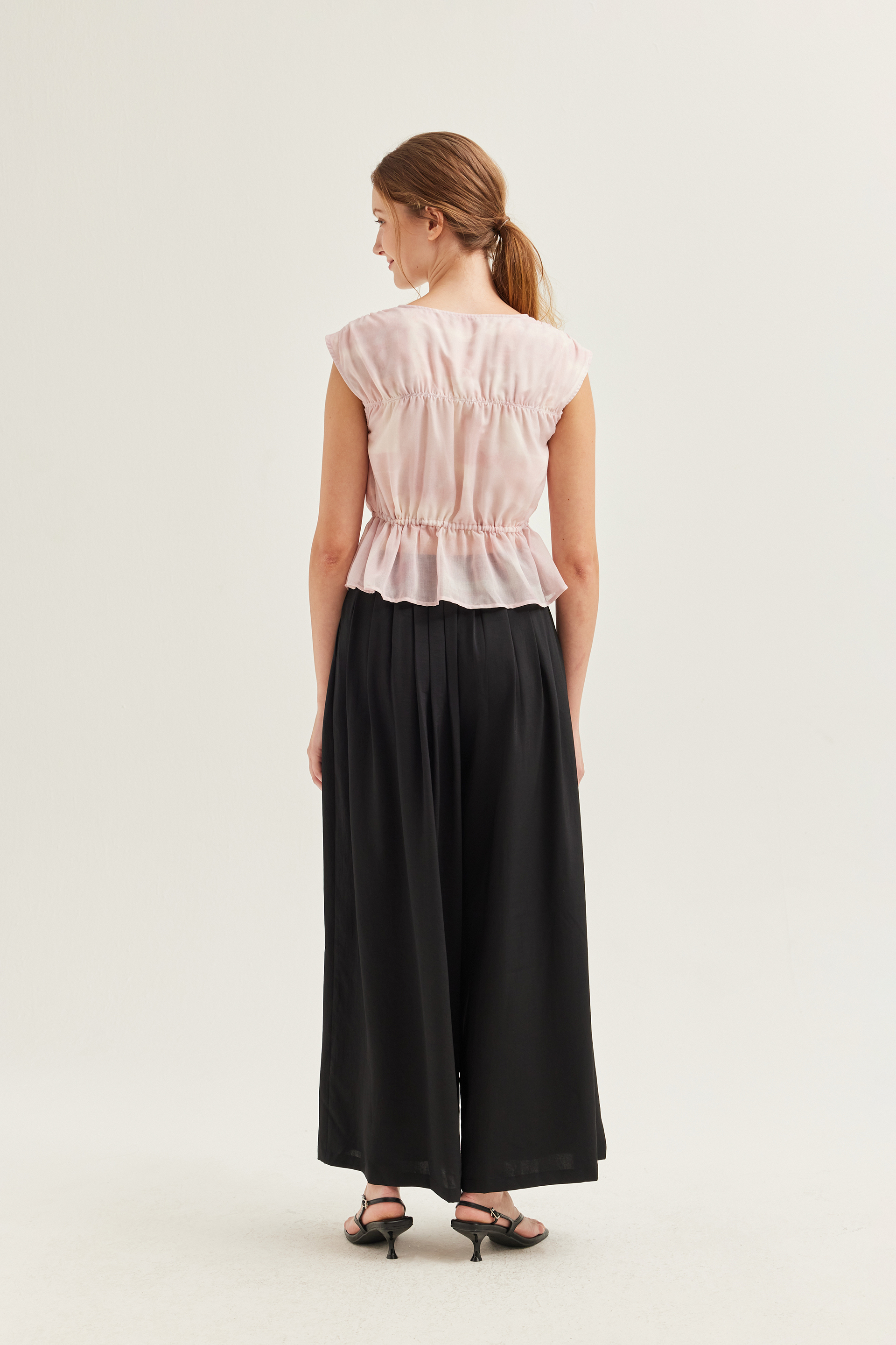 Untitled V-Neck Ruched Blouse Untitled V-Neck Ruched Blouse
