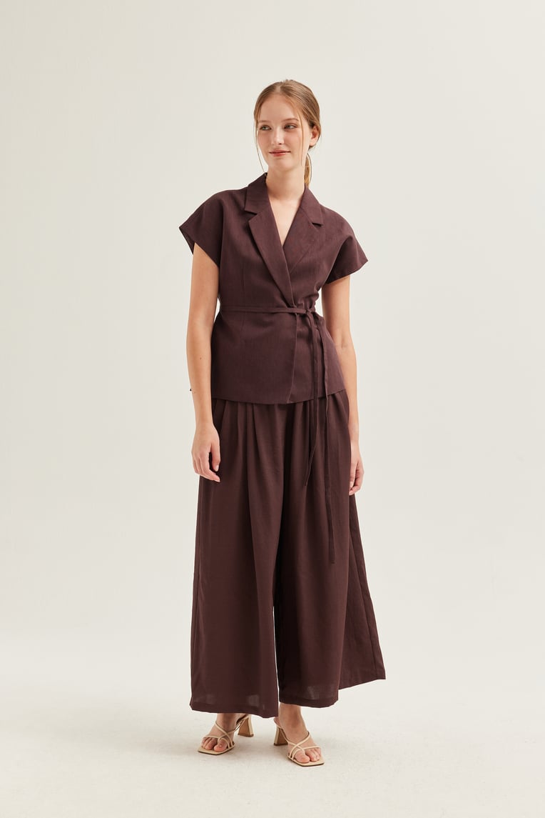 Wool-Blend Belted Overshirt