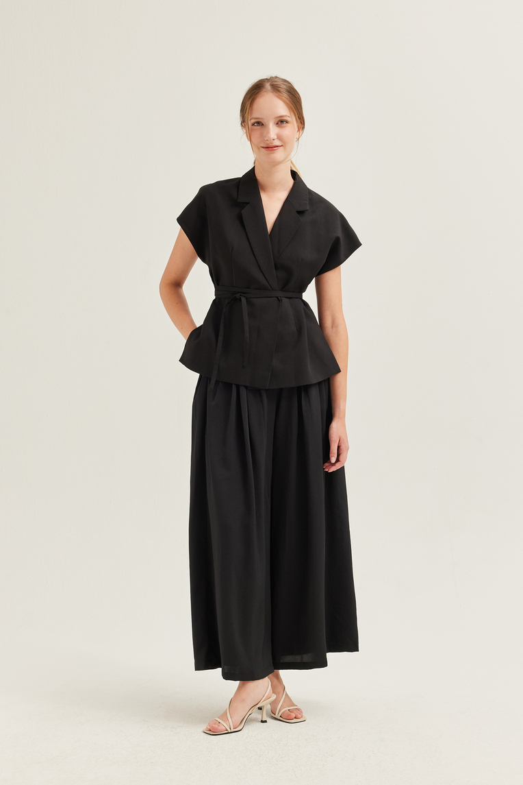 Wool-Blend Belted Overshirt