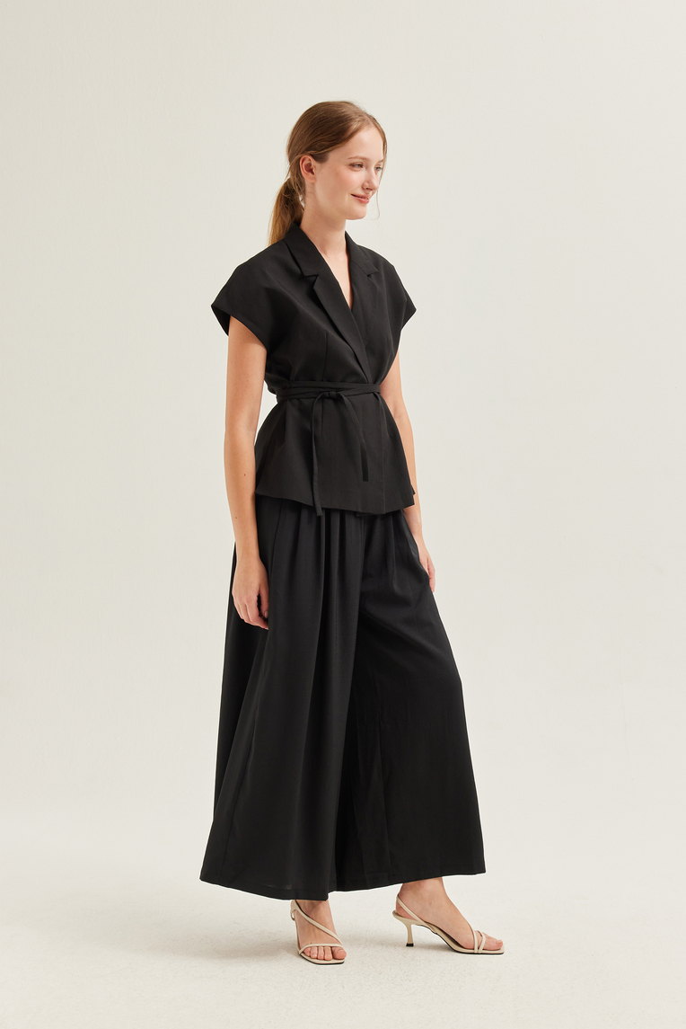 Wool-Blend Belted Overshirt