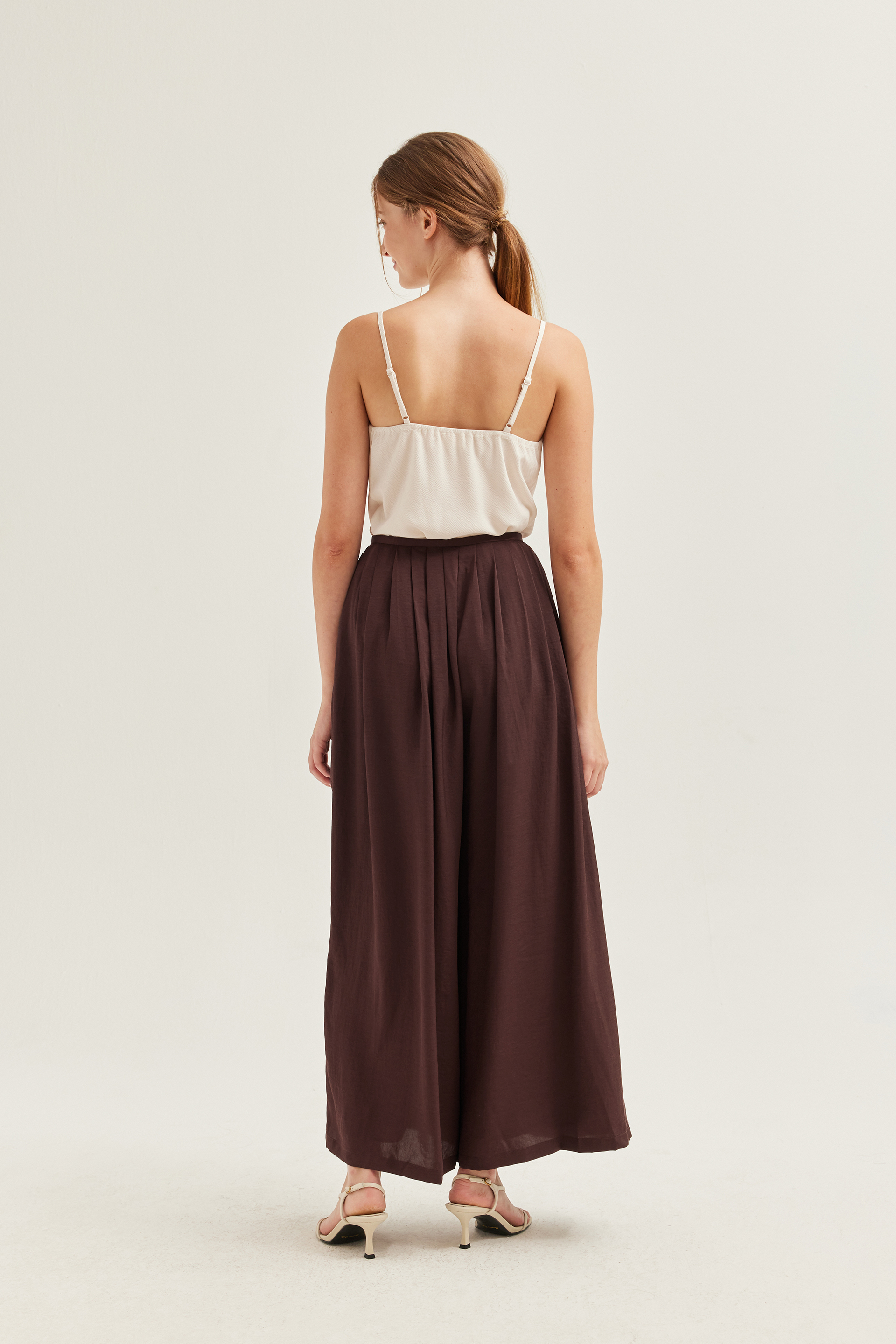 Pleated Wide-Leg Trousers Pleated Wide-Leg Trousers