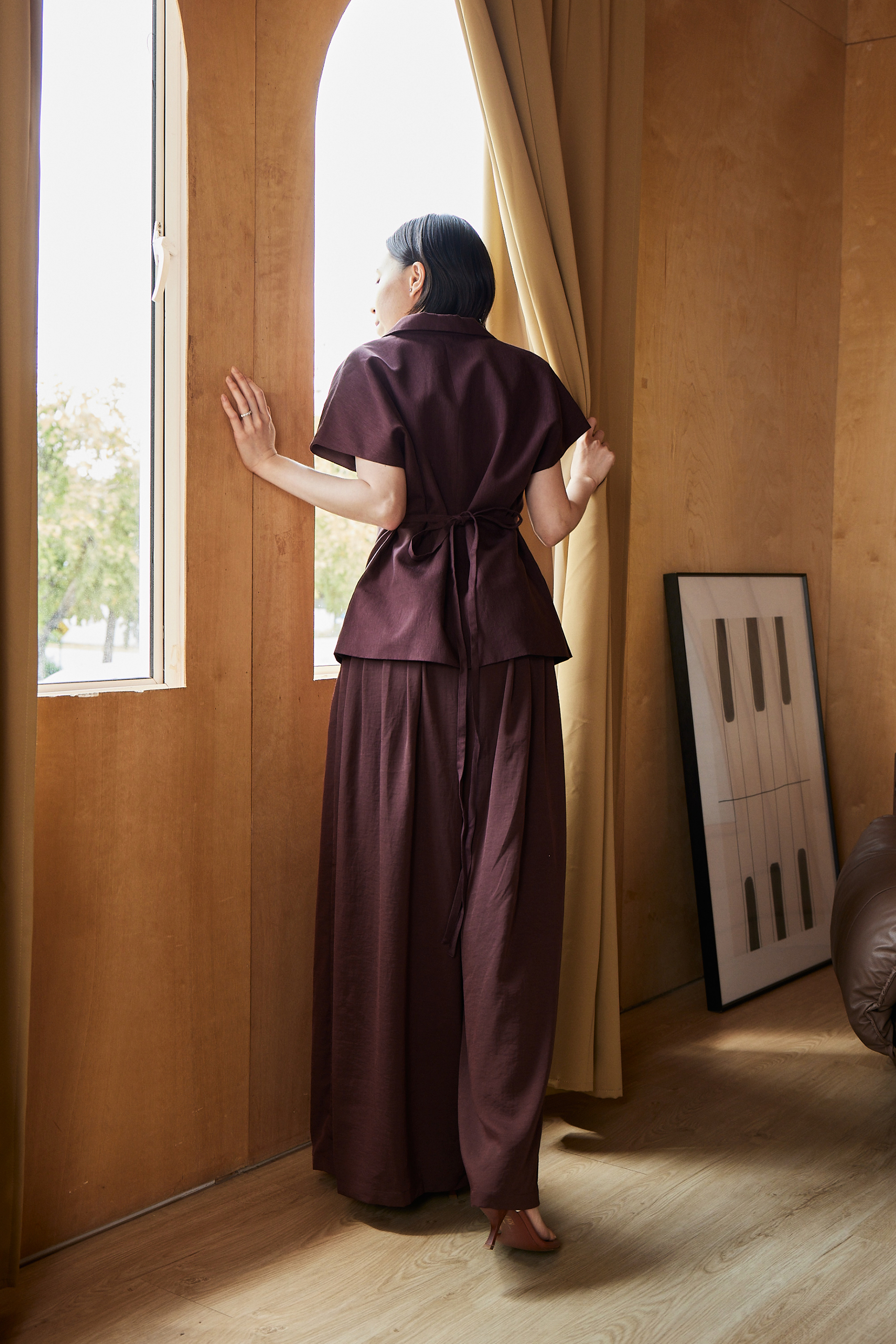 Pleated Wide-Leg Trousers Pleated Wide-Leg Trousers