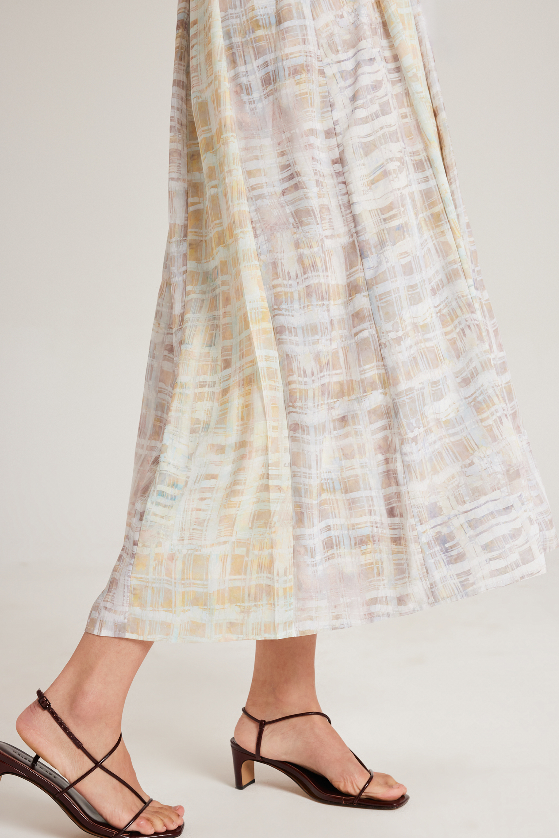 Tapestry Pleated Tent Dress