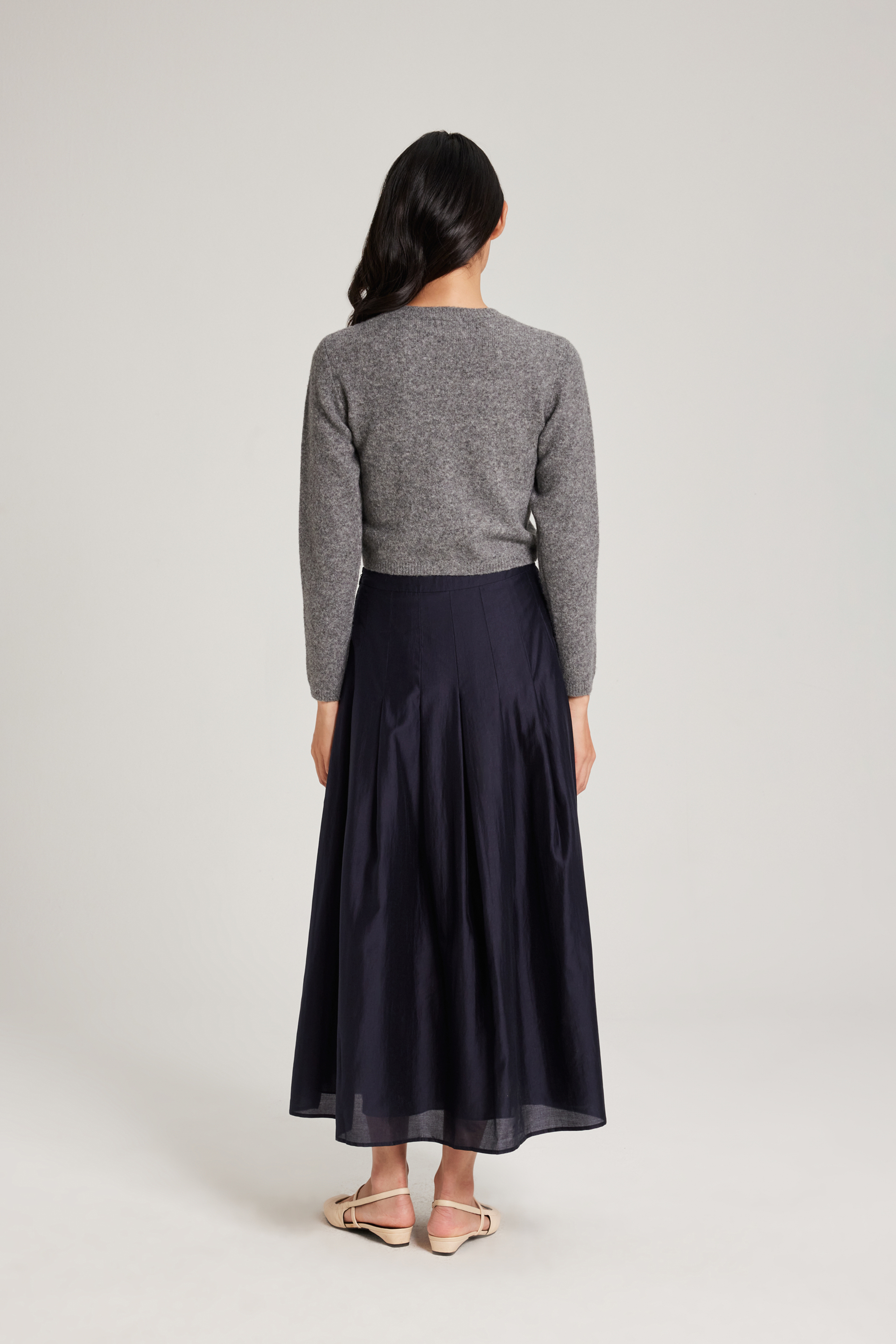 Ruffle Placket Cardigan