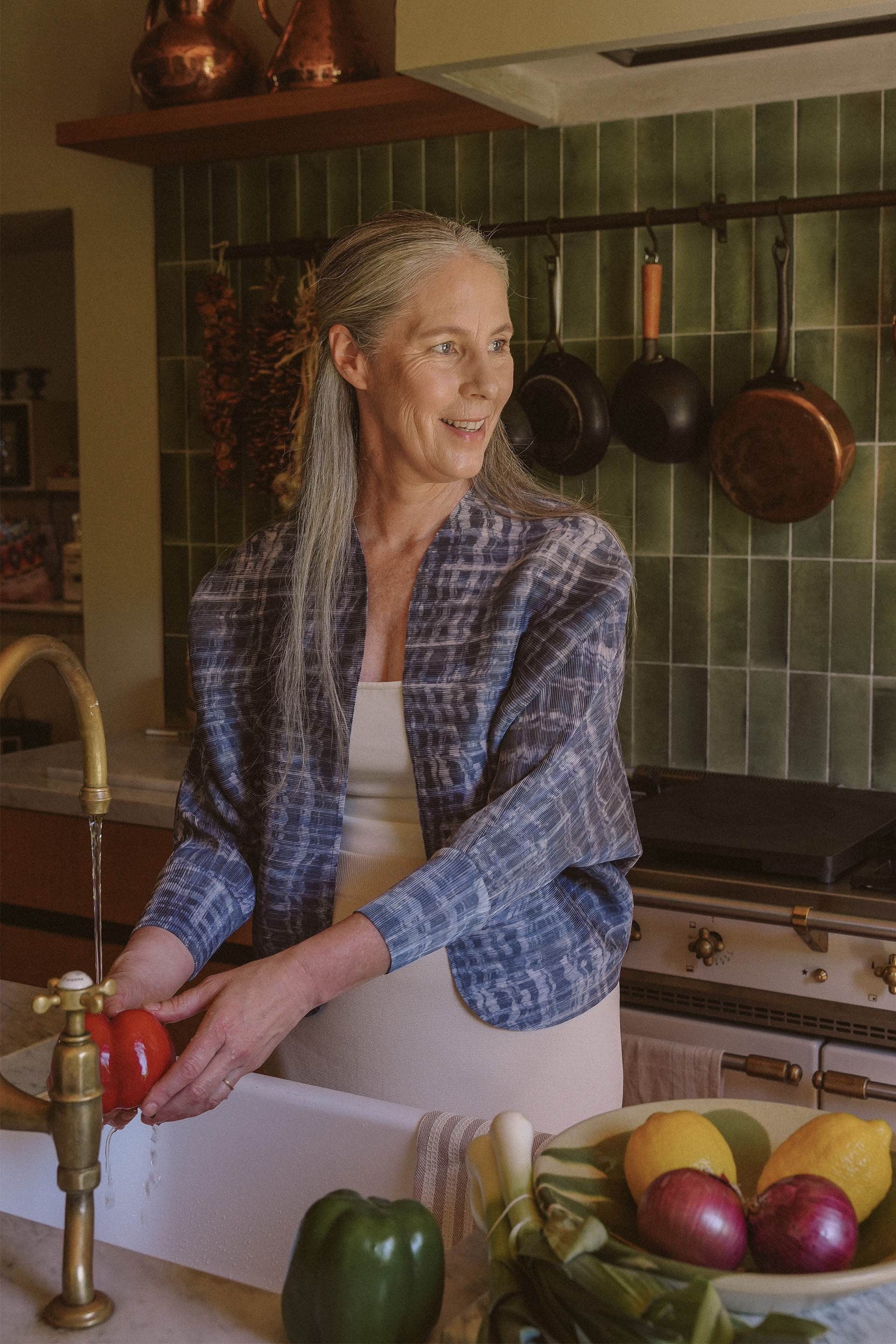 Tapestry Plissé Pleated Shrug