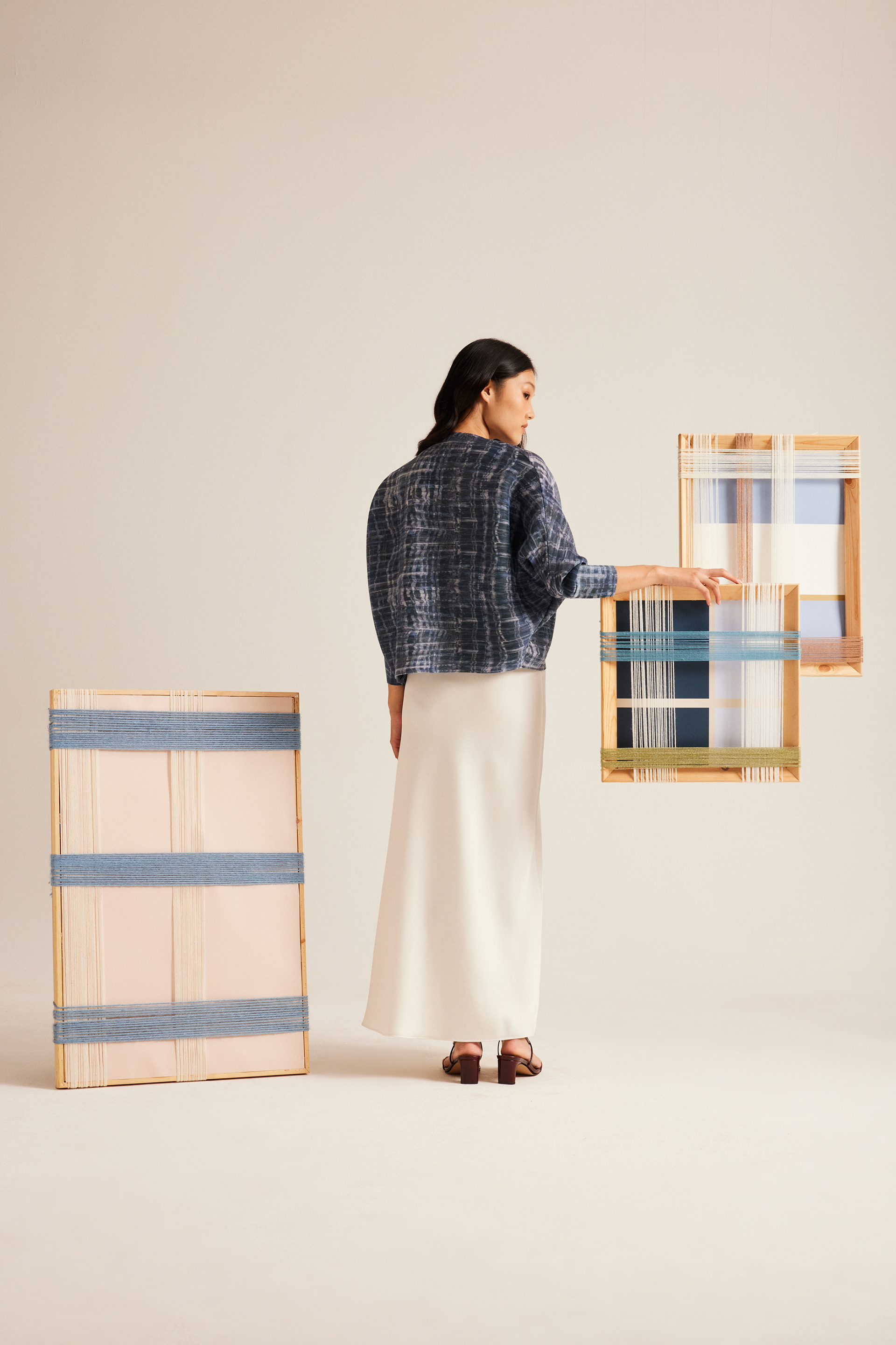 Tapestry Plissé Pleated Shrug