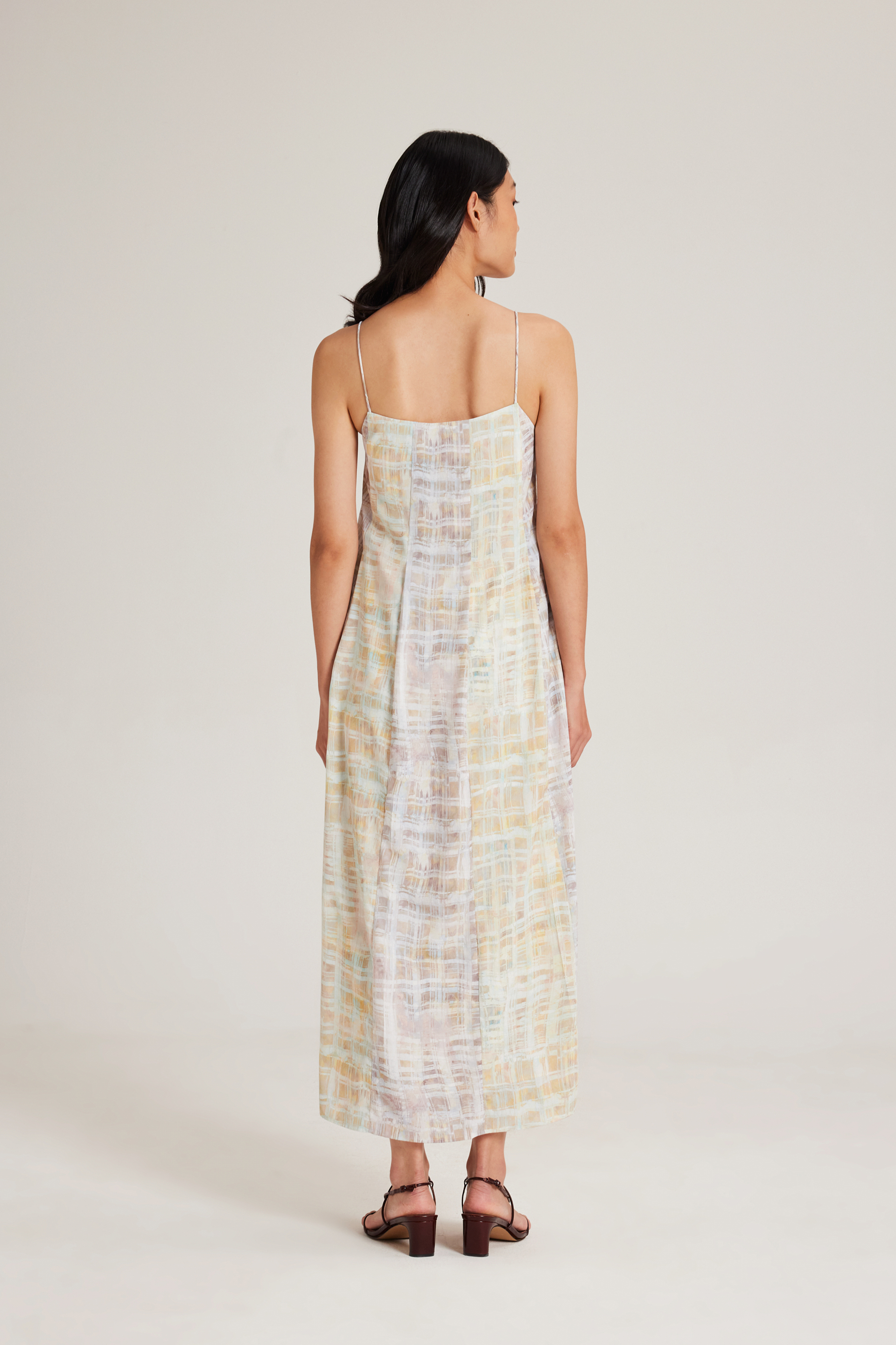 Tapestry Pleated Tent Dress