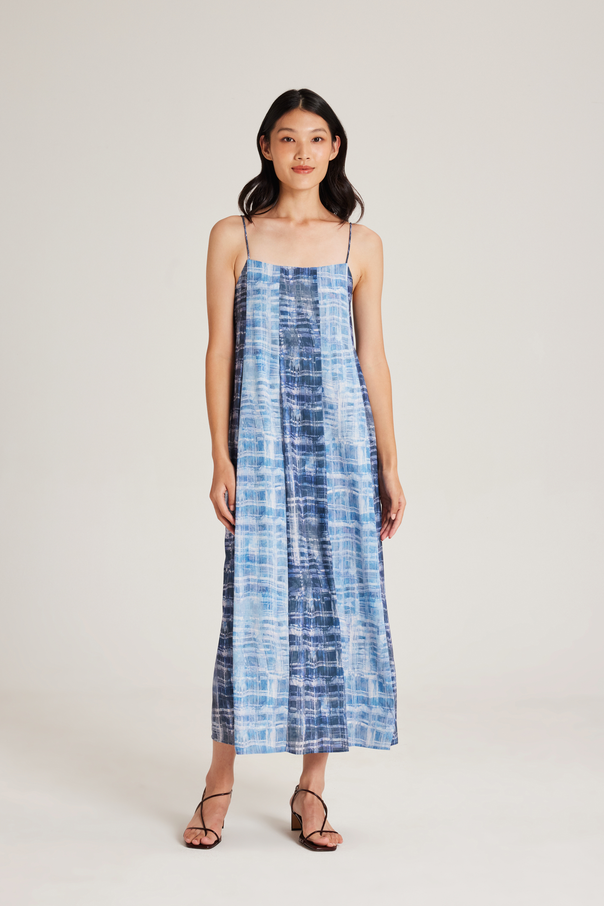 Tapestry Pleated Tent Dress