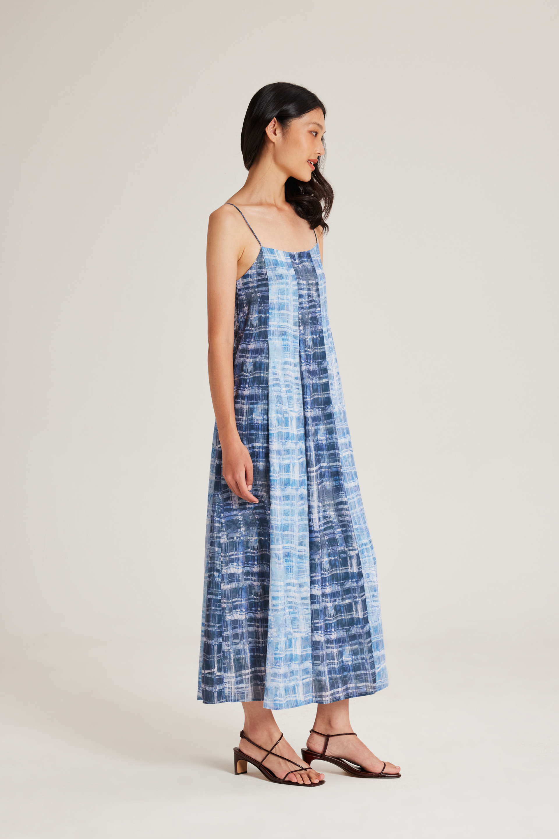 Tapestry Pleated Tent Dress
