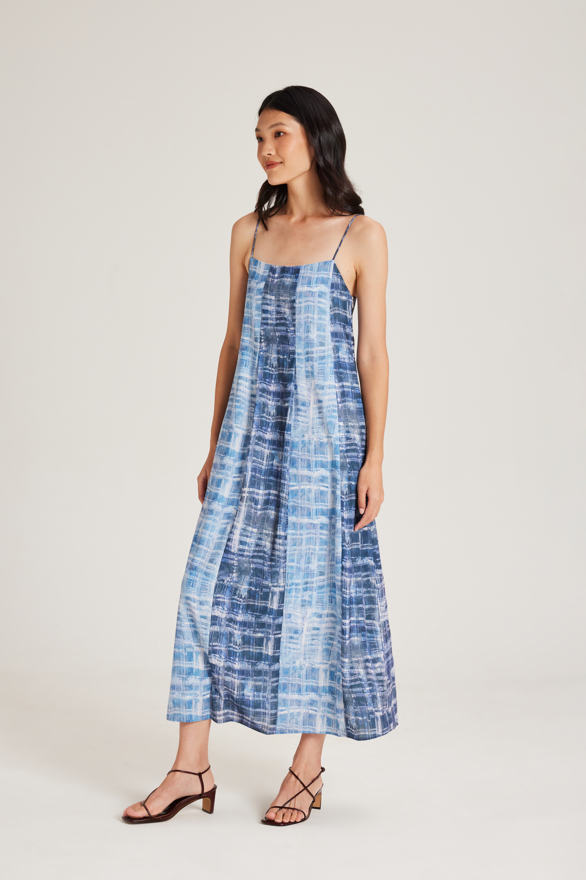 Tapestry Pleated Tent Dress