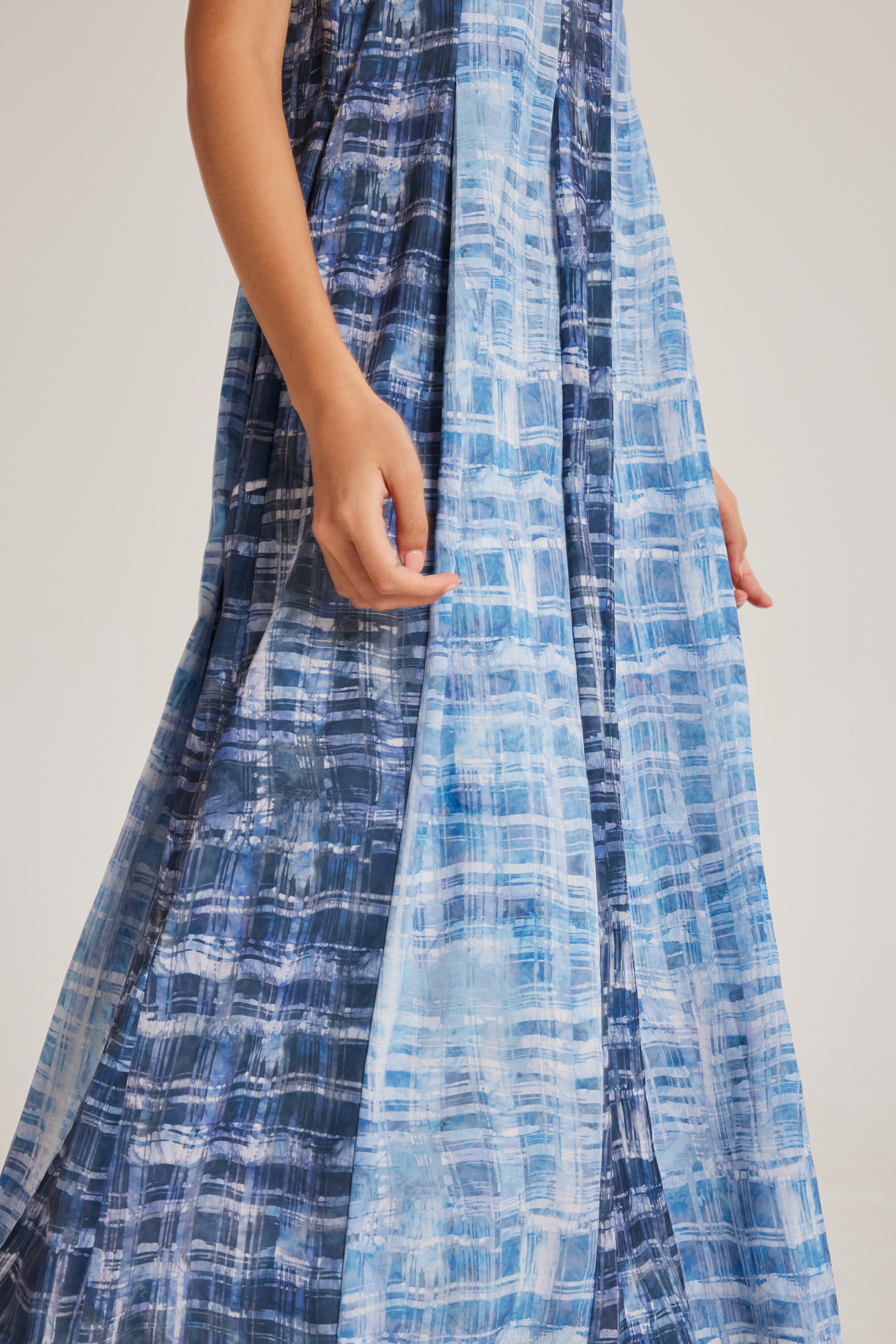 Tapestry Pleated Tent Dress