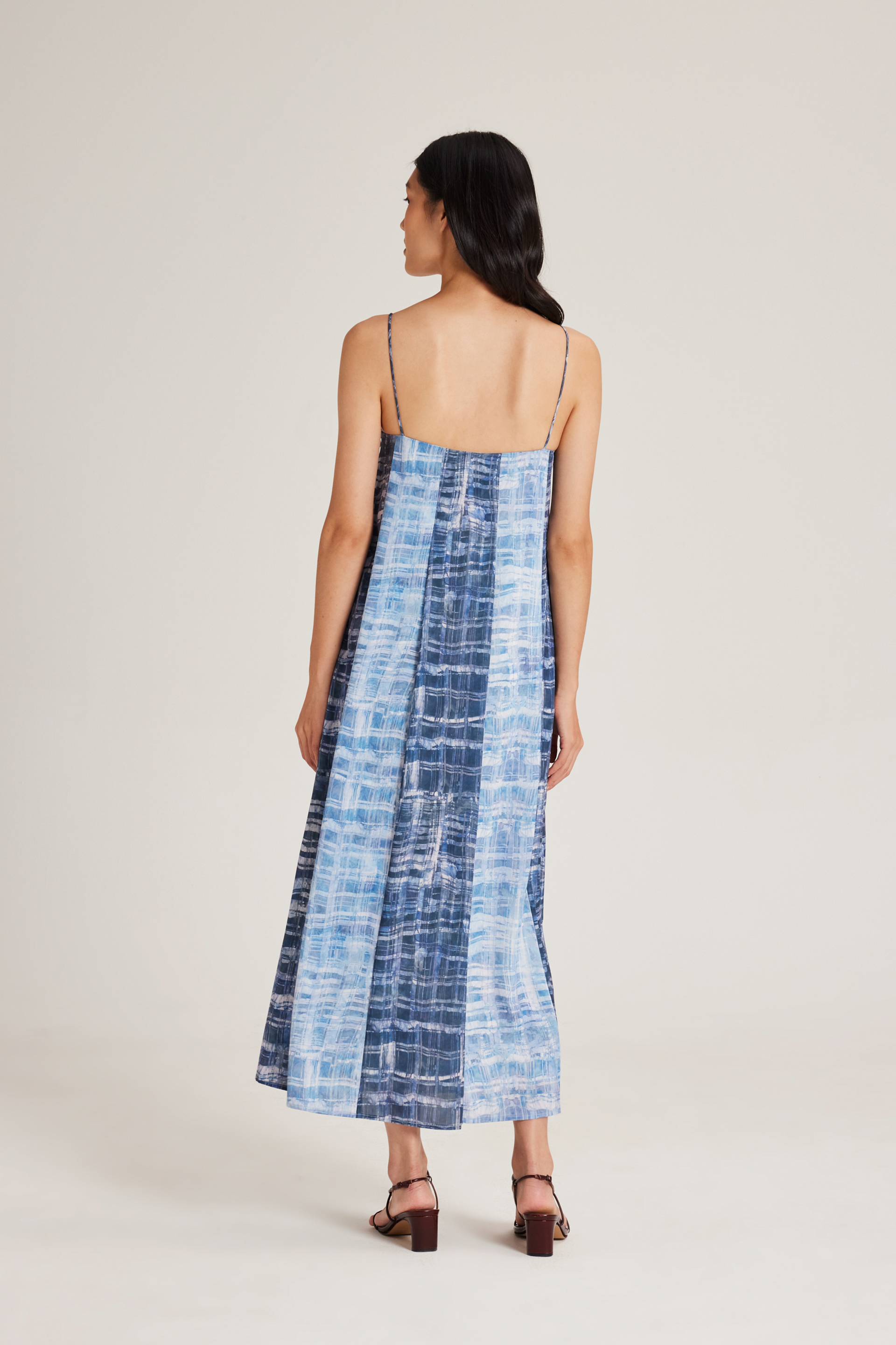 Tapestry Pleated Tent Dress