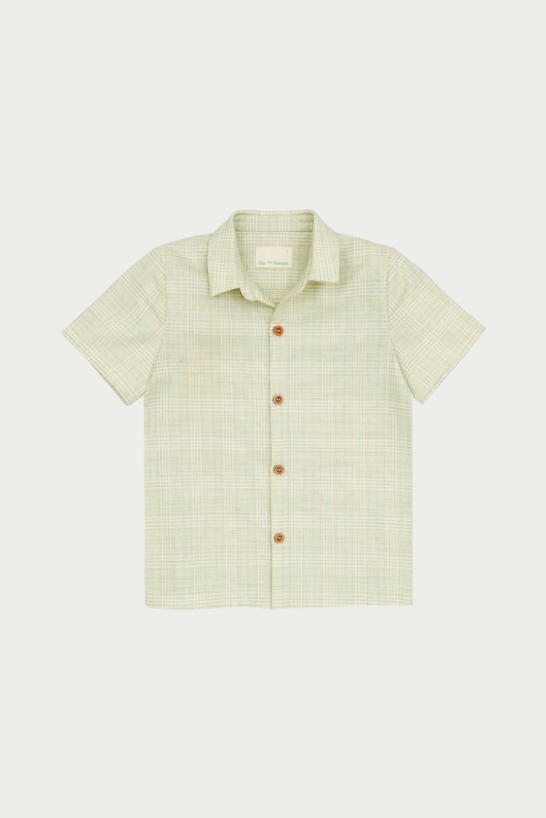 Boy's Plaid Collared Shirt