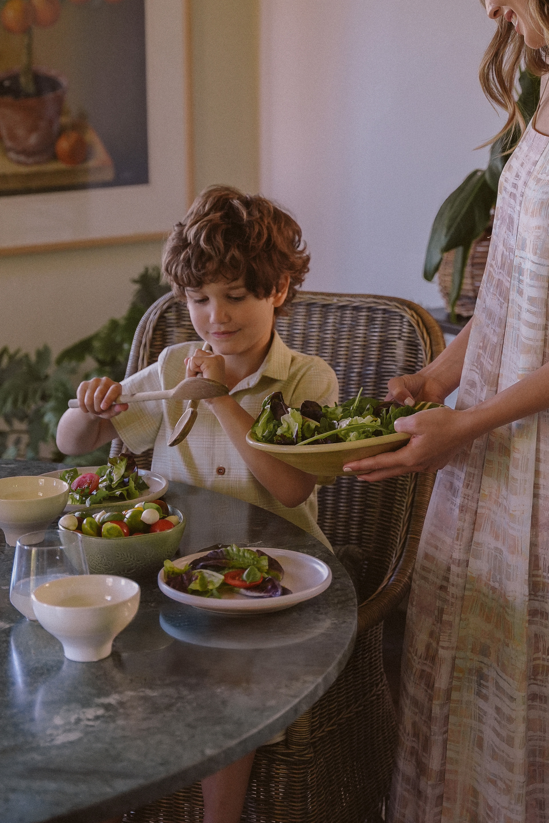 Boy's Plaid Collared Shirt