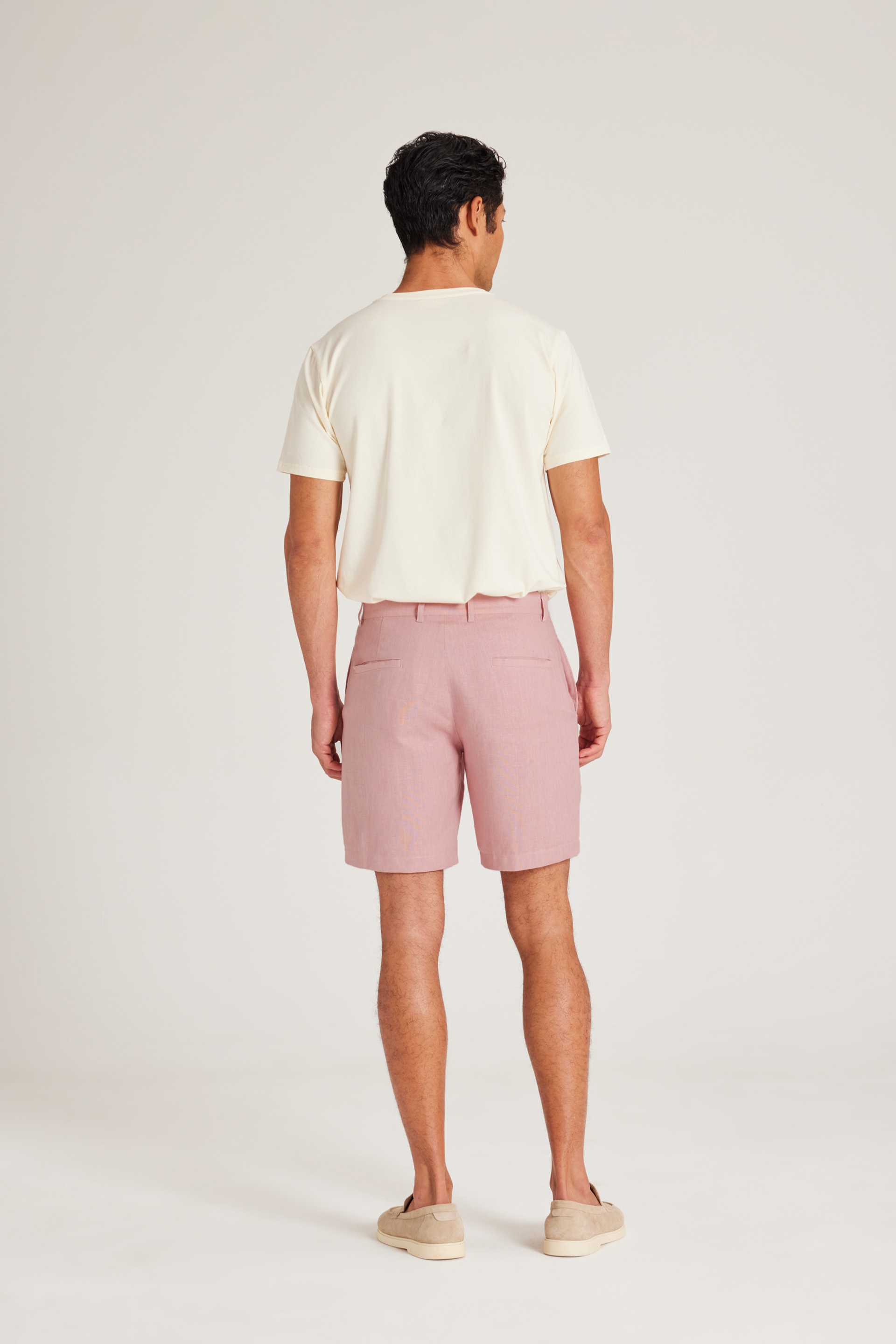 Relaxed Fit Linen Shorts