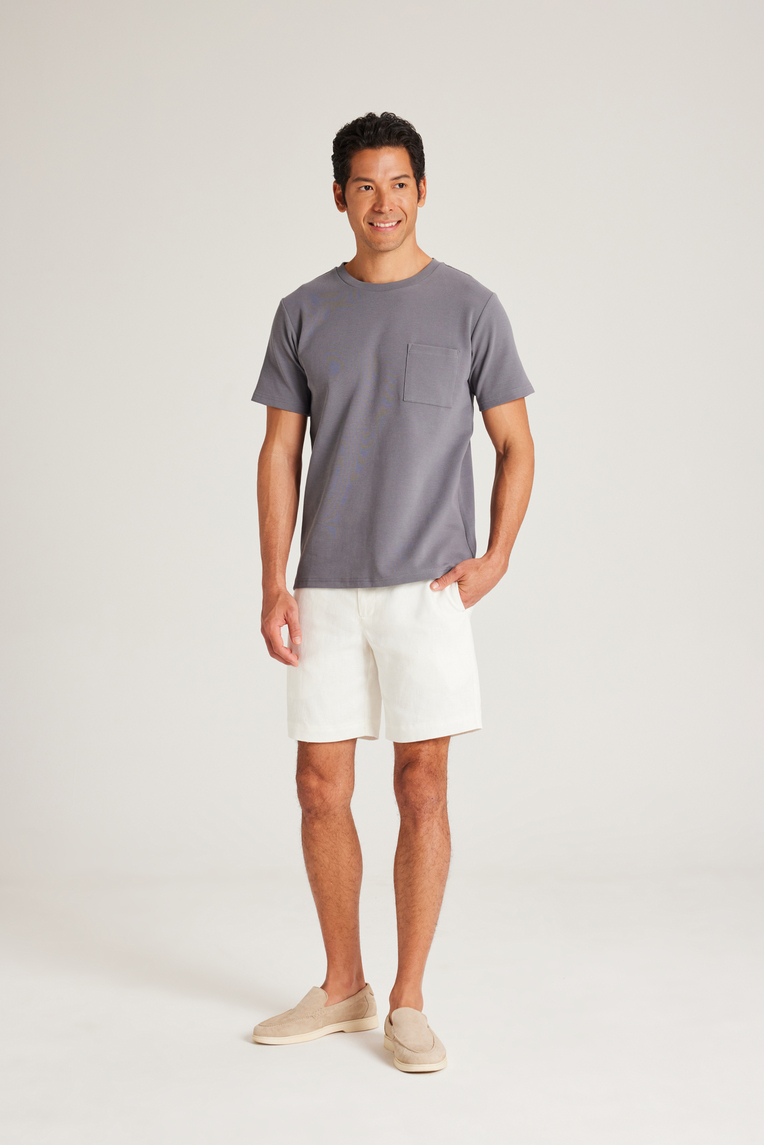 Relaxed Fit Linen Shorts
