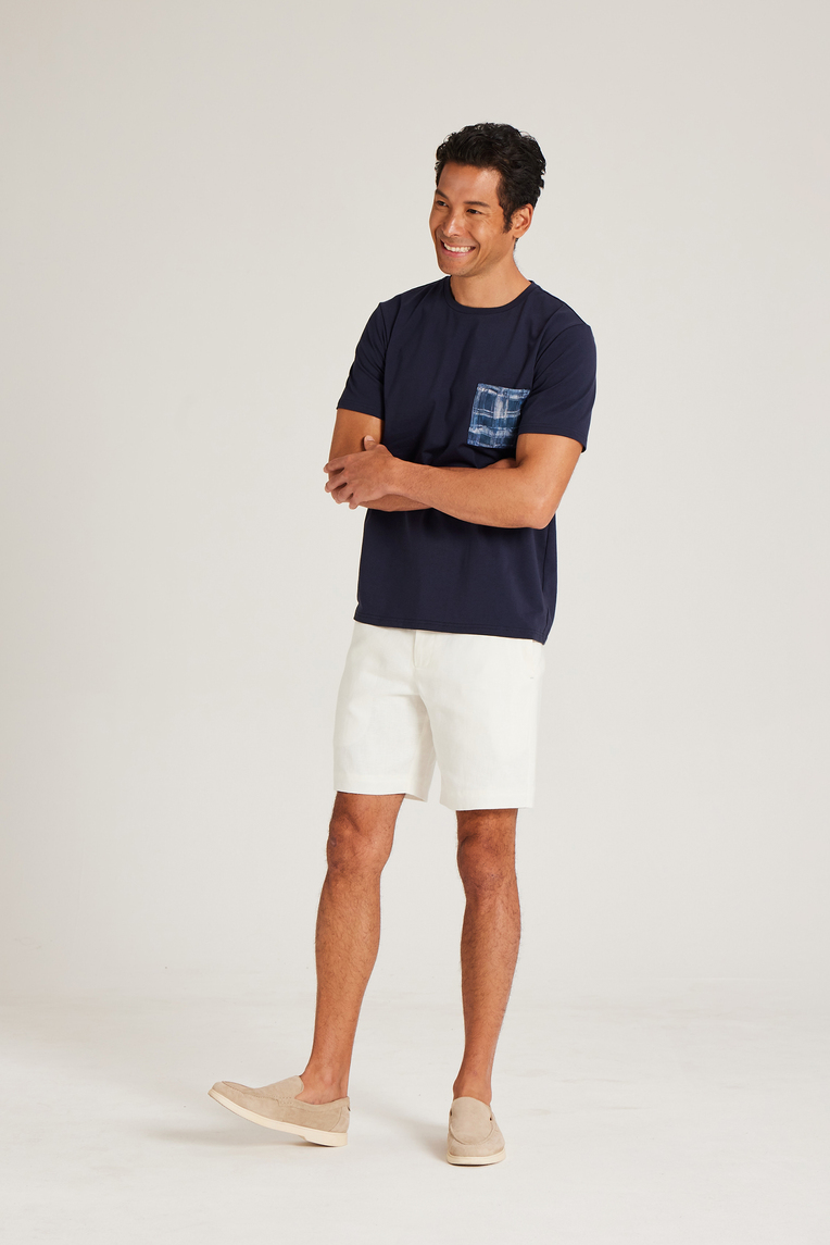 Relaxed Fit Linen Shorts