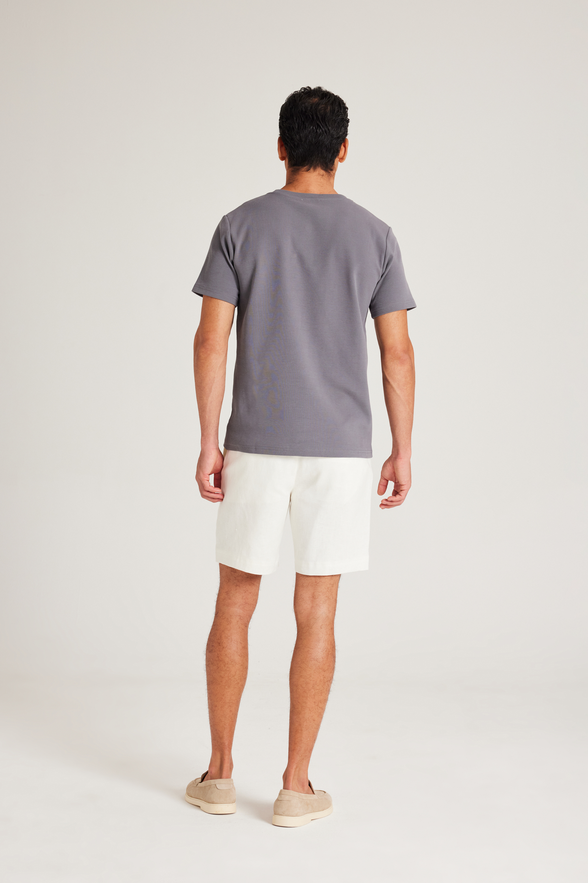 Relaxed Fit Linen Shorts