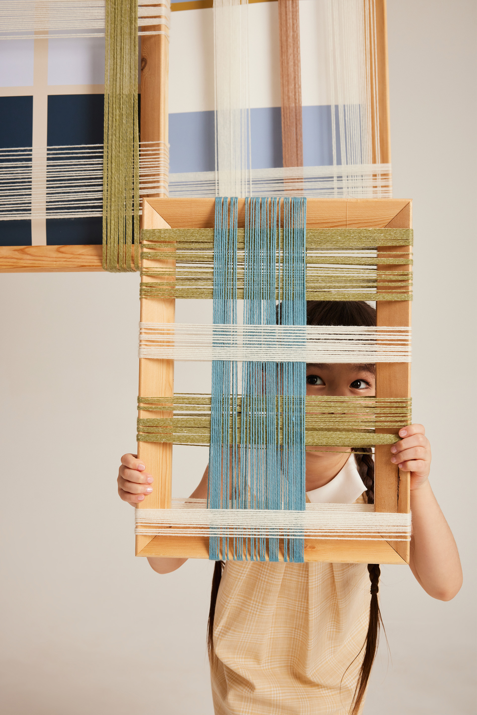 Plaid Collared Pleated Dress