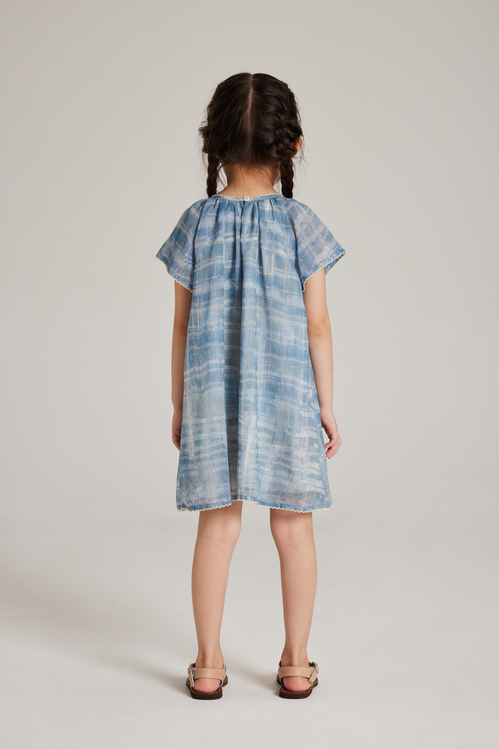 Tapestry Lace-Trim Dress