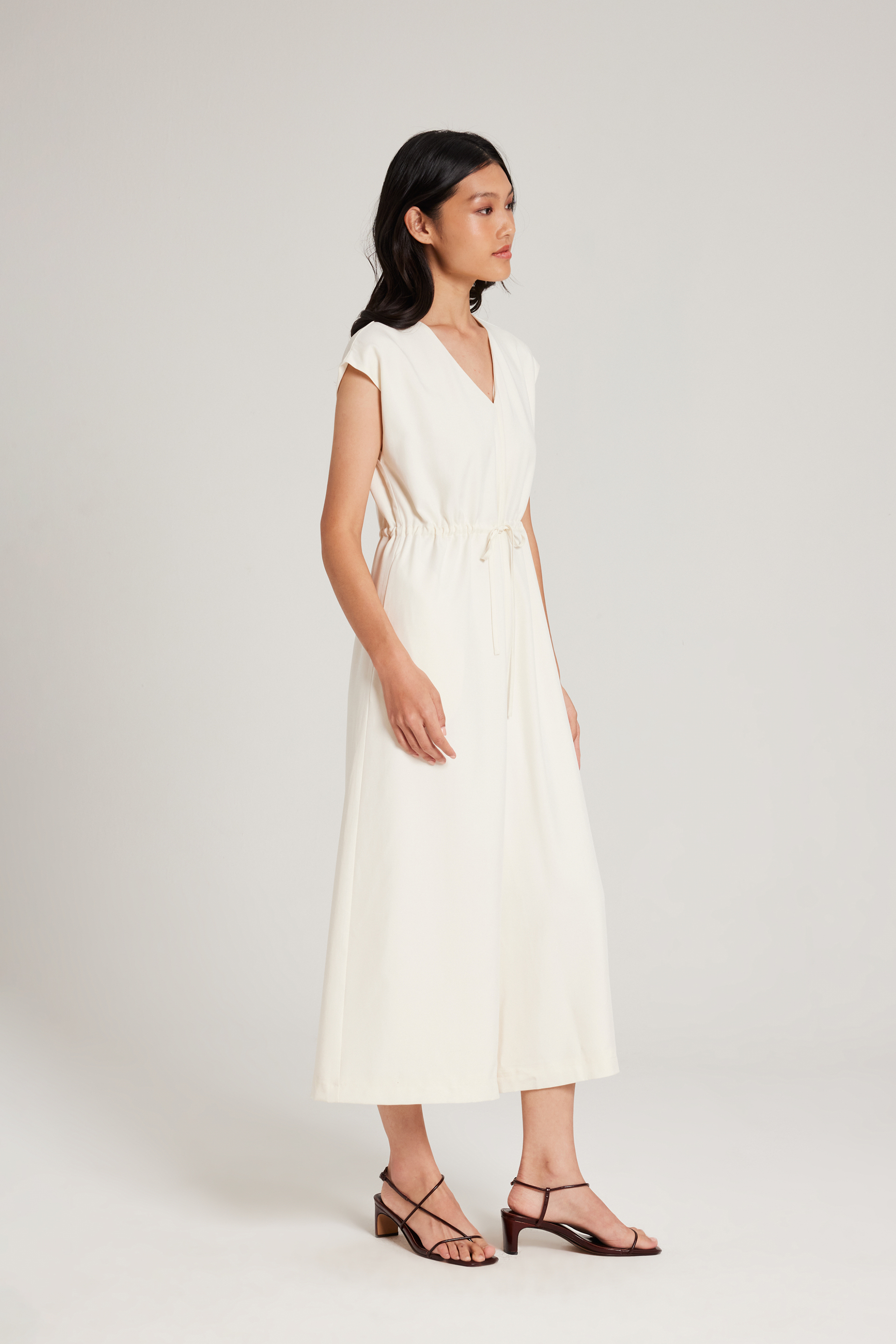 Relaxed Gathered-Waist Jumpsuit