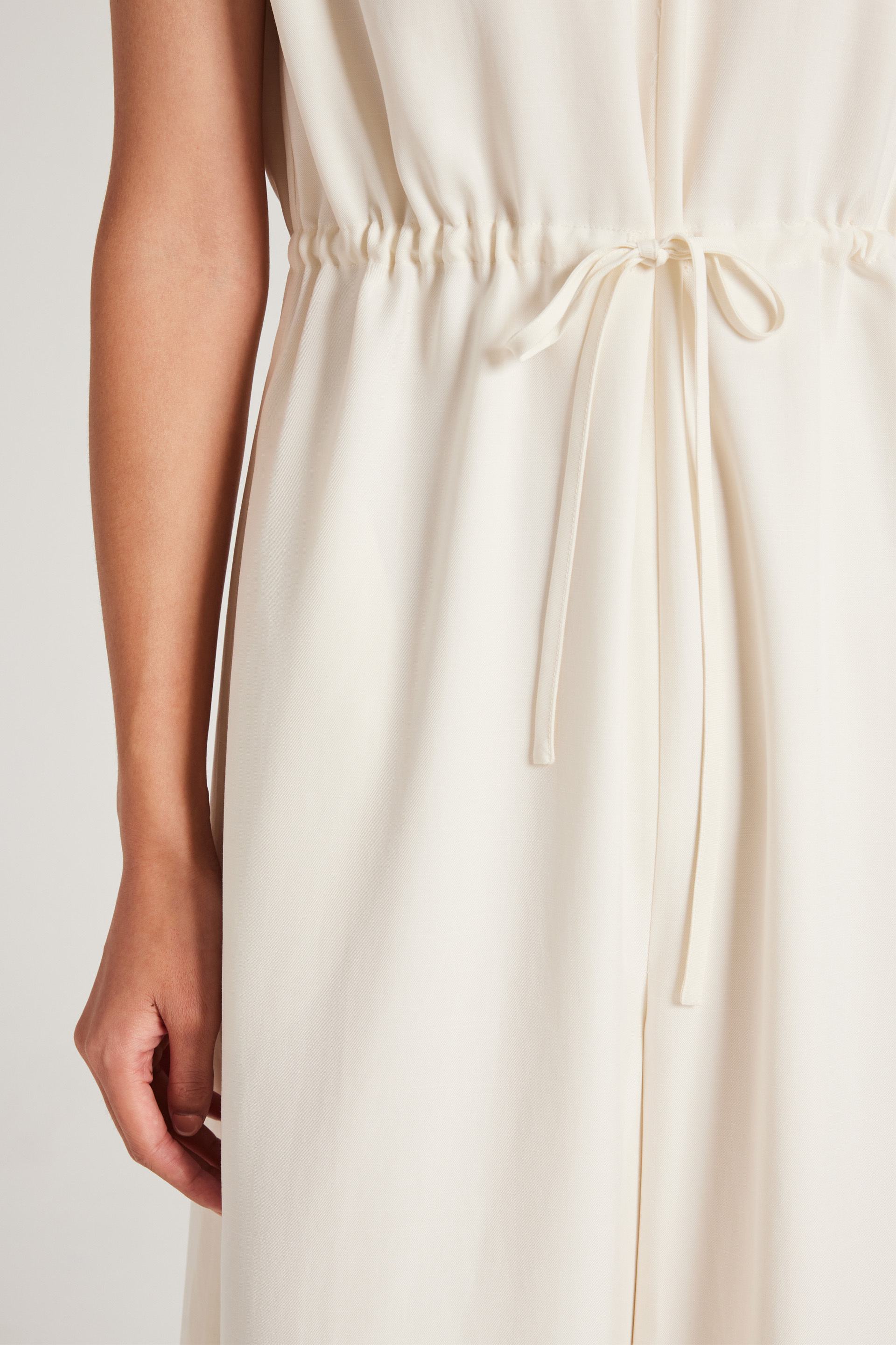 Relaxed Gathered-Waist Jumpsuit