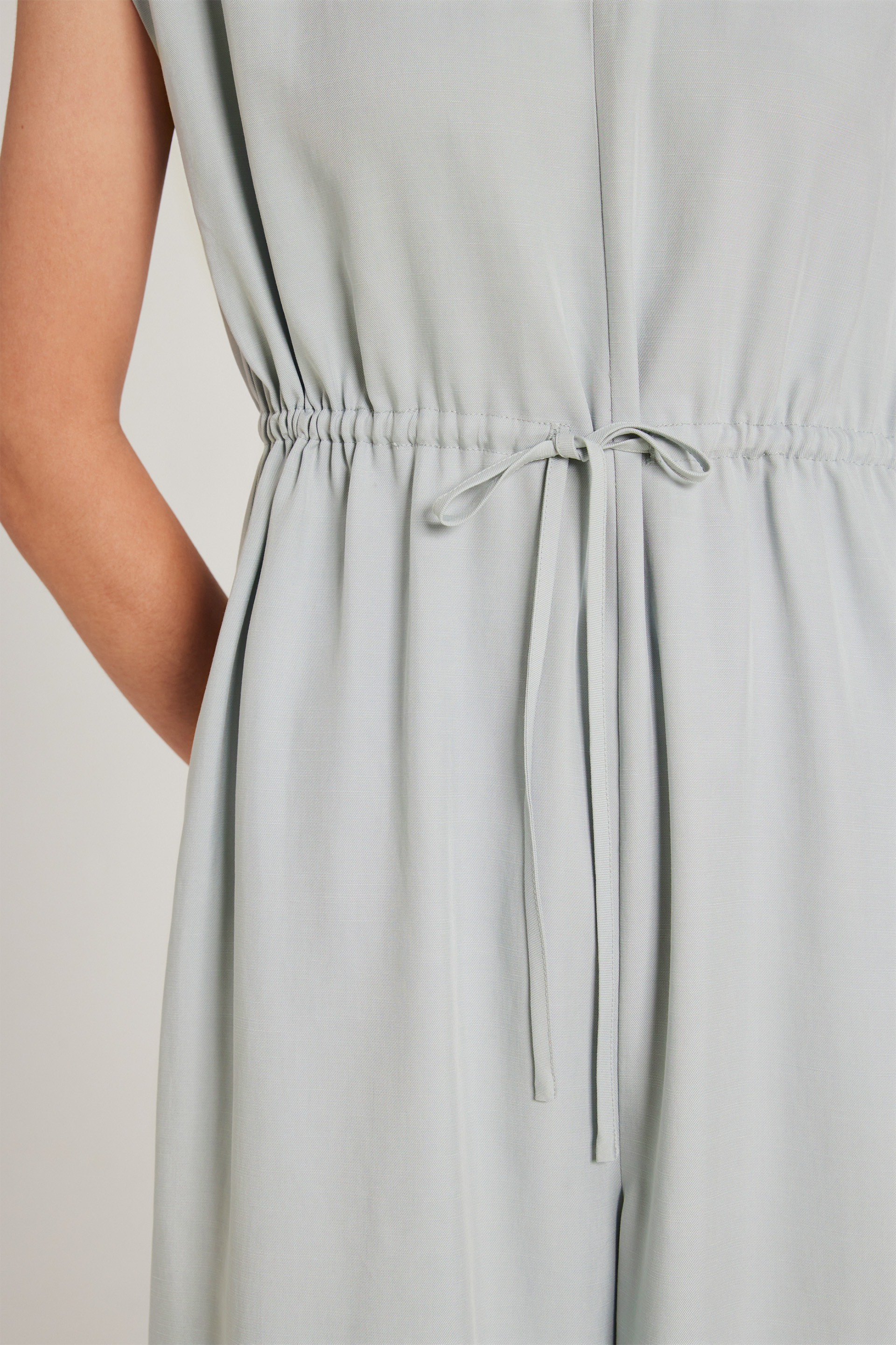 Relaxed Gathered-Waist Jumpsuit