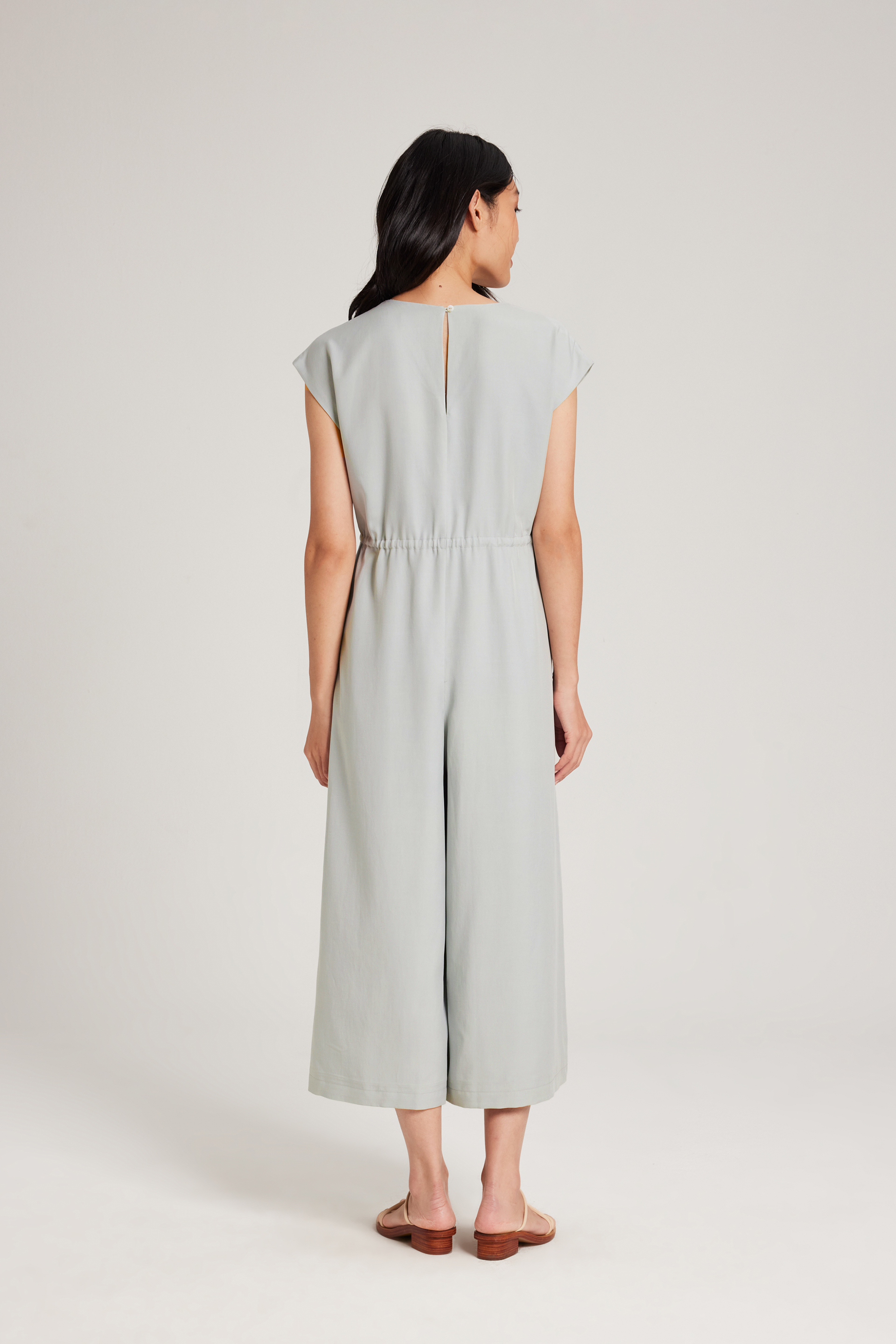 Relaxed Gathered-Waist Jumpsuit