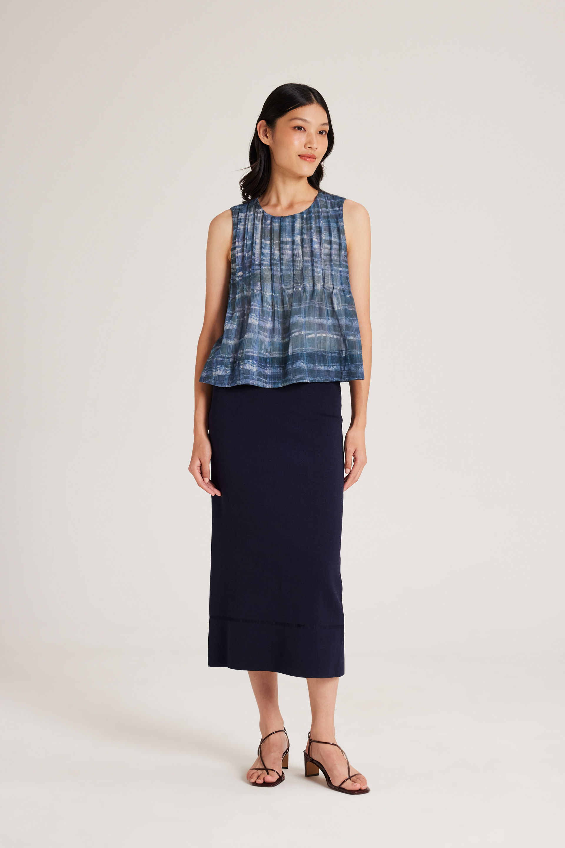 Tapestry Pintuck Top