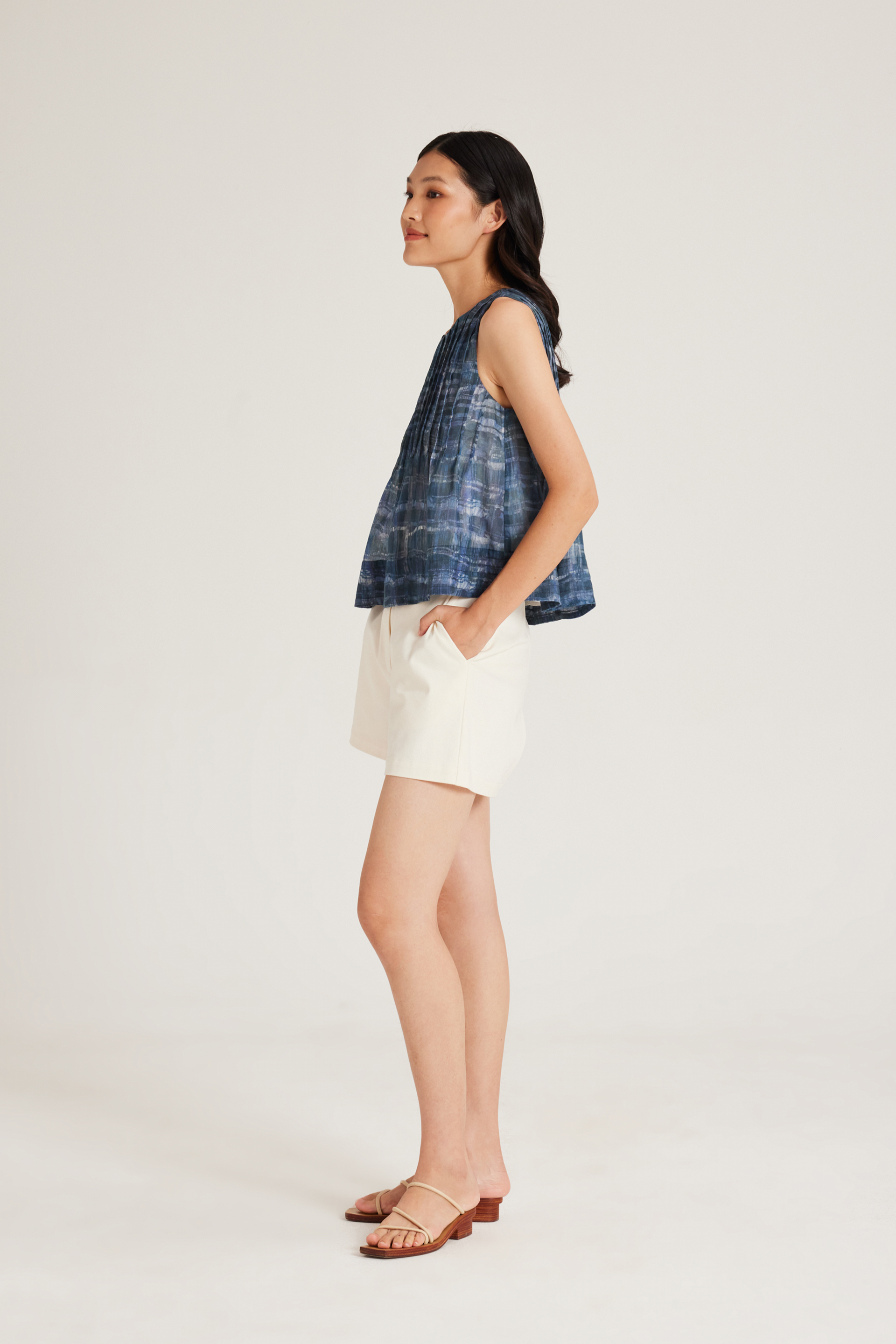 Tapestry Pintuck Top