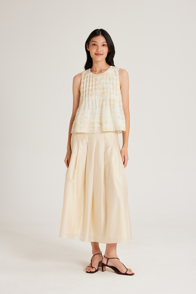 Tapestry Pintuck Top