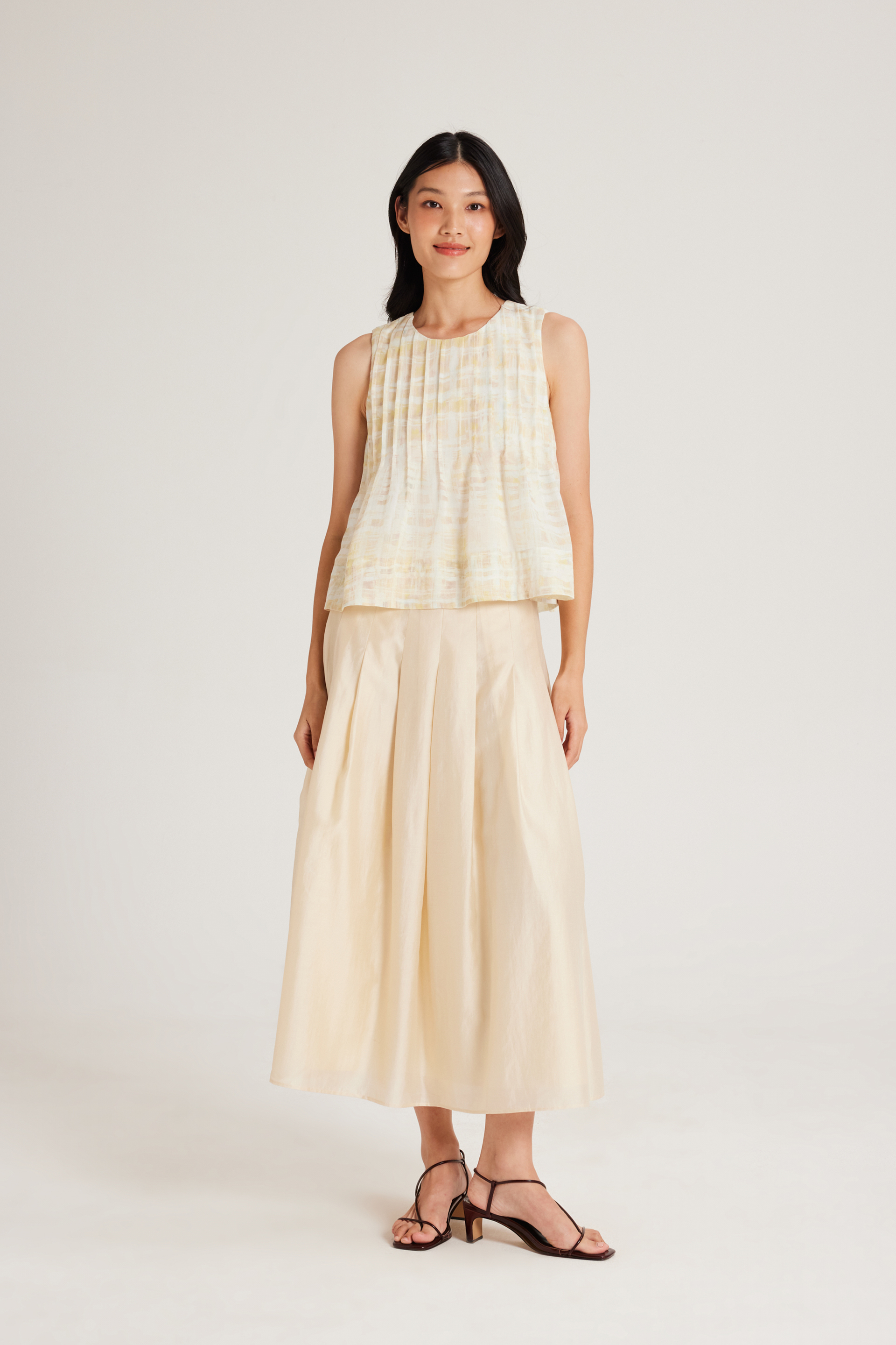 Tapestry Pintuck Top