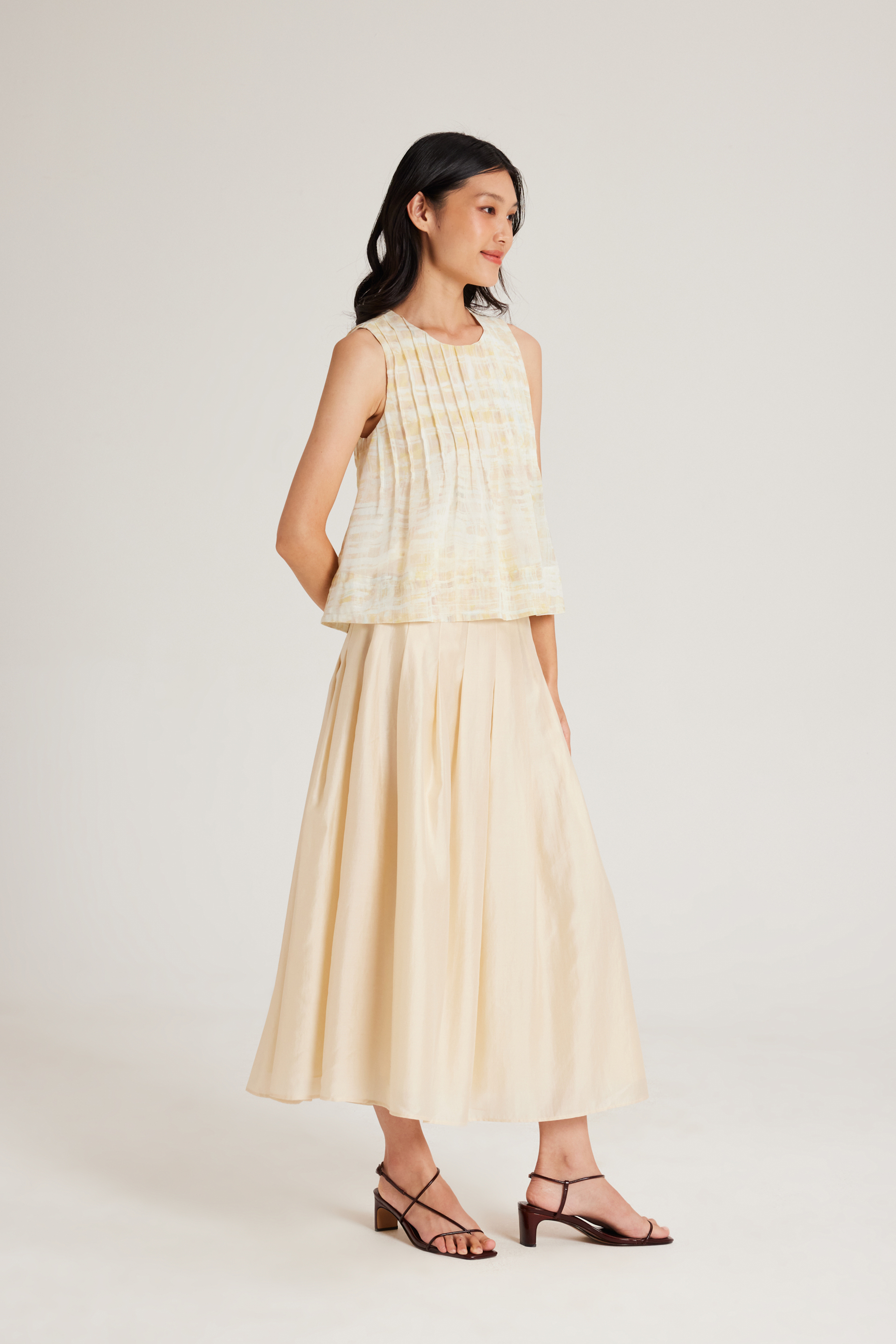 Tapestry Pintuck Top