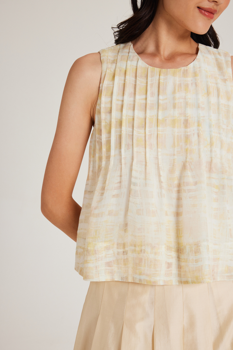 Tapestry Pintuck Top