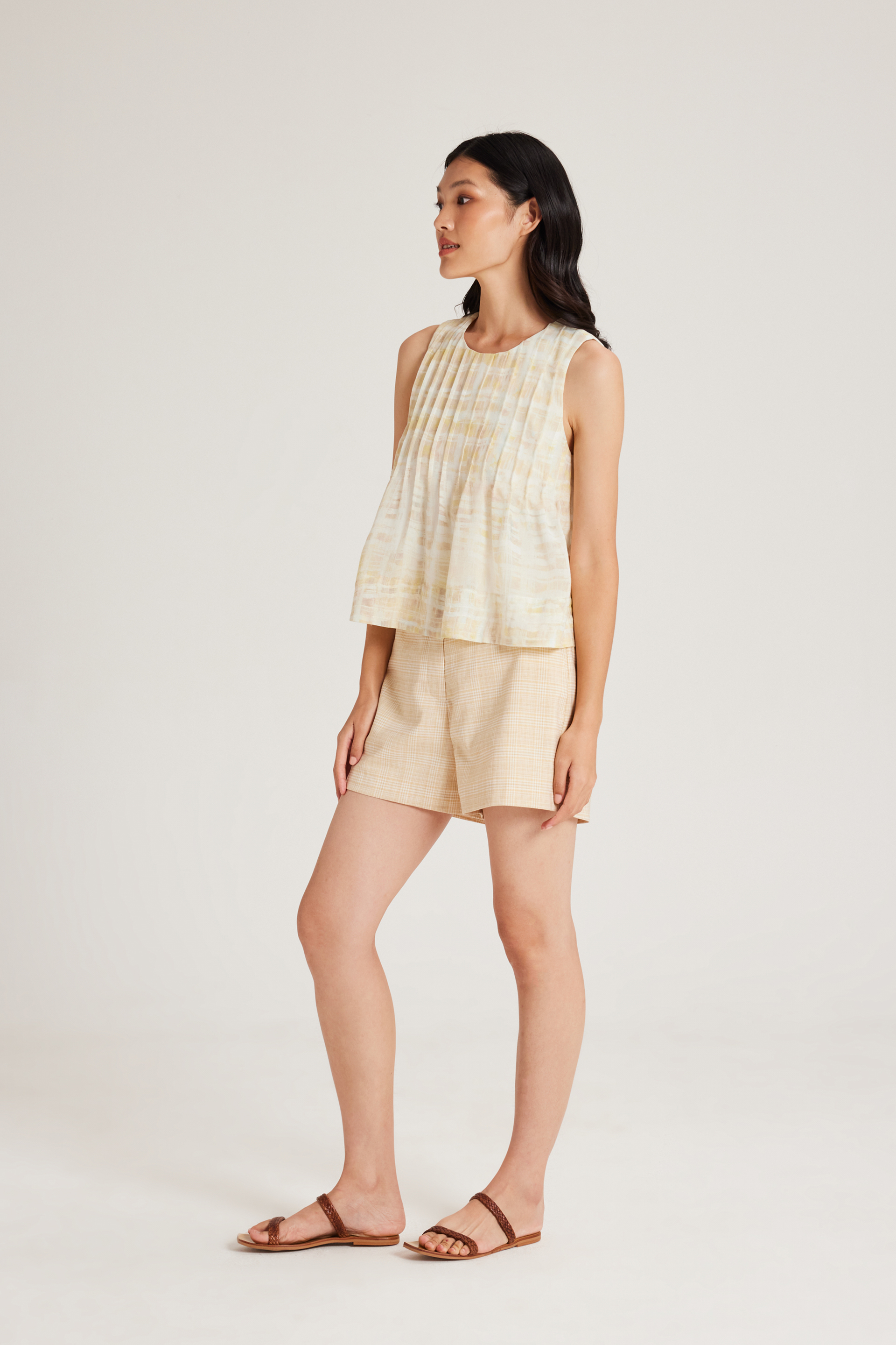 Tapestry Pintuck Top