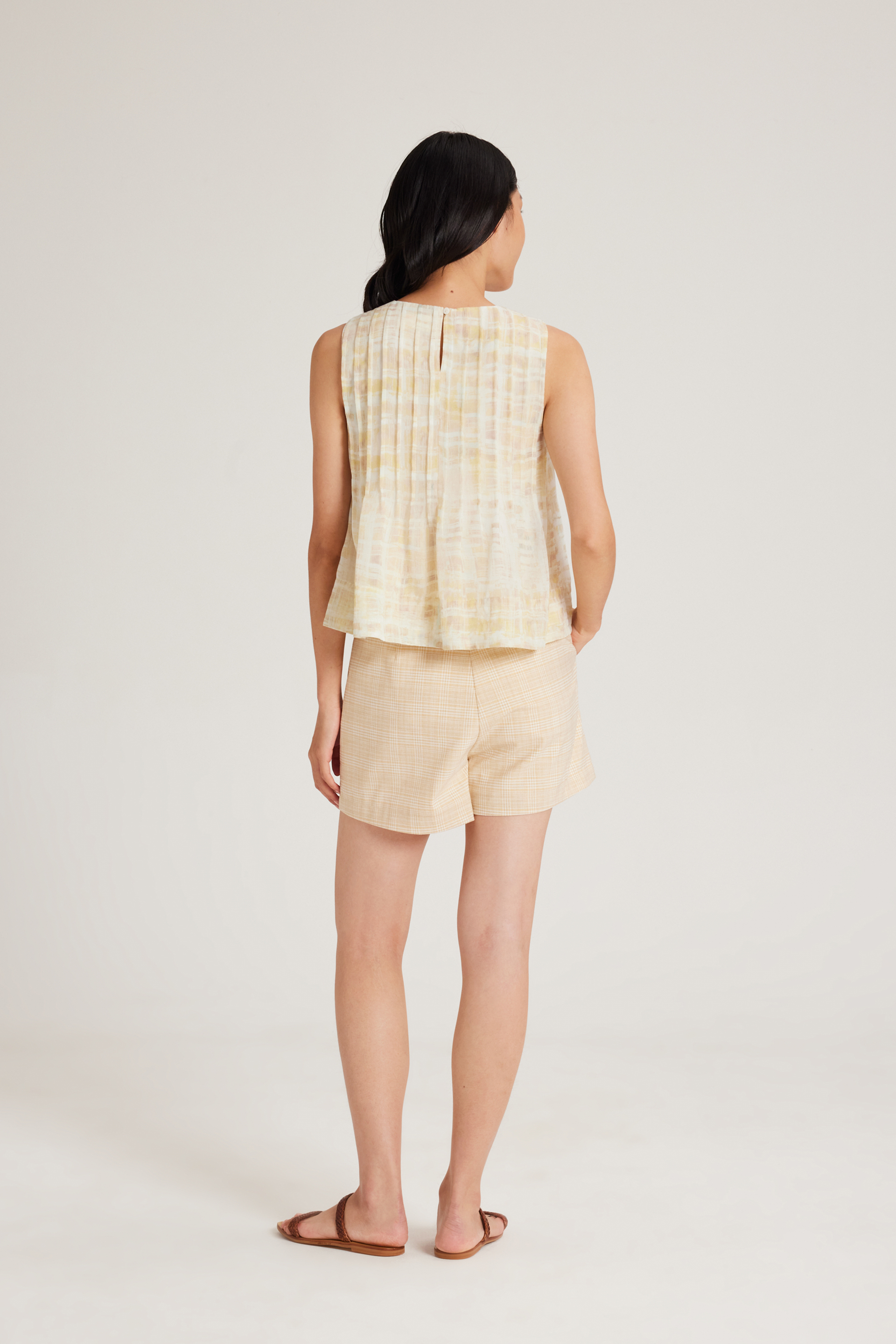 Tapestry Pintuck Top