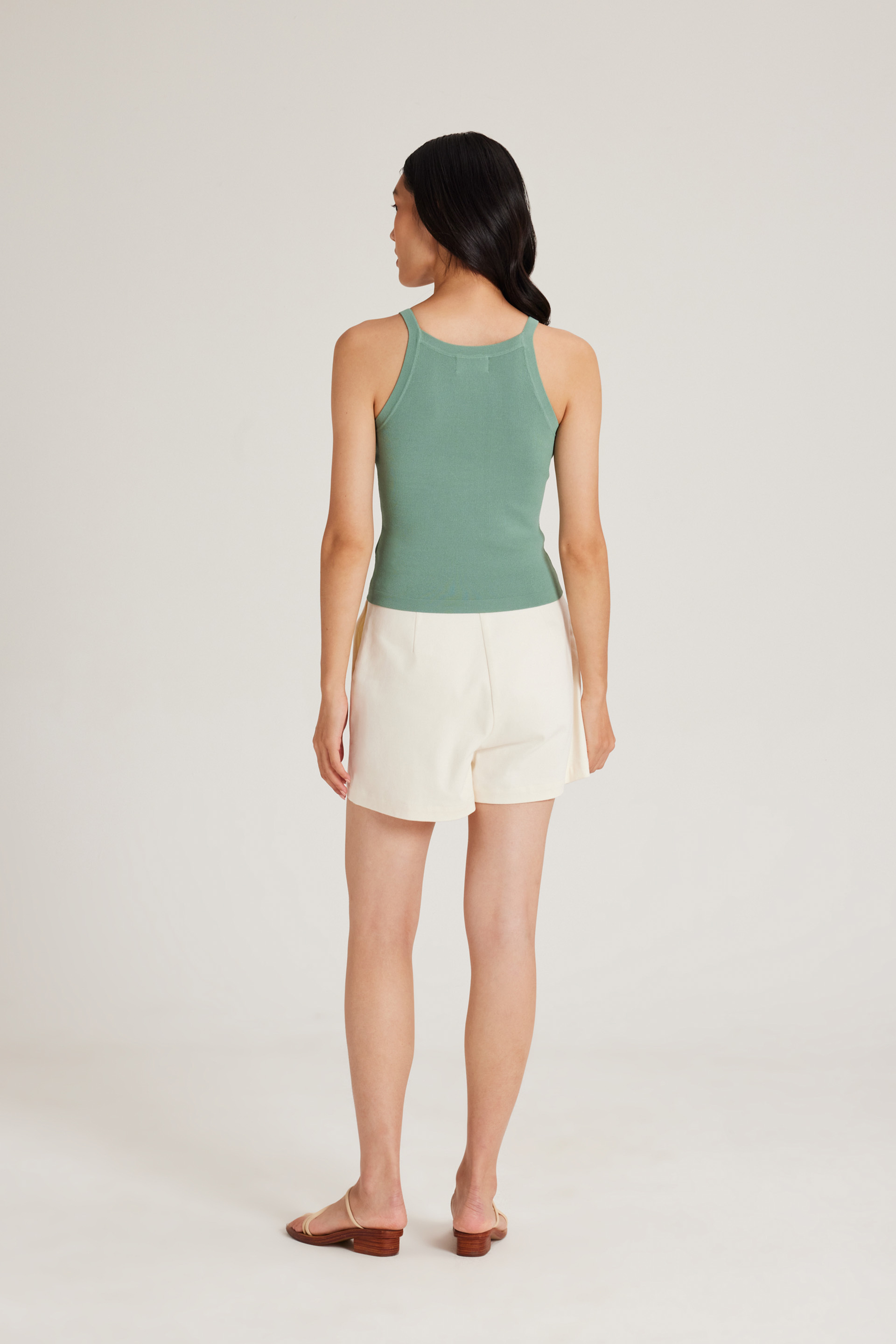 Knitted Boat-Neck Top