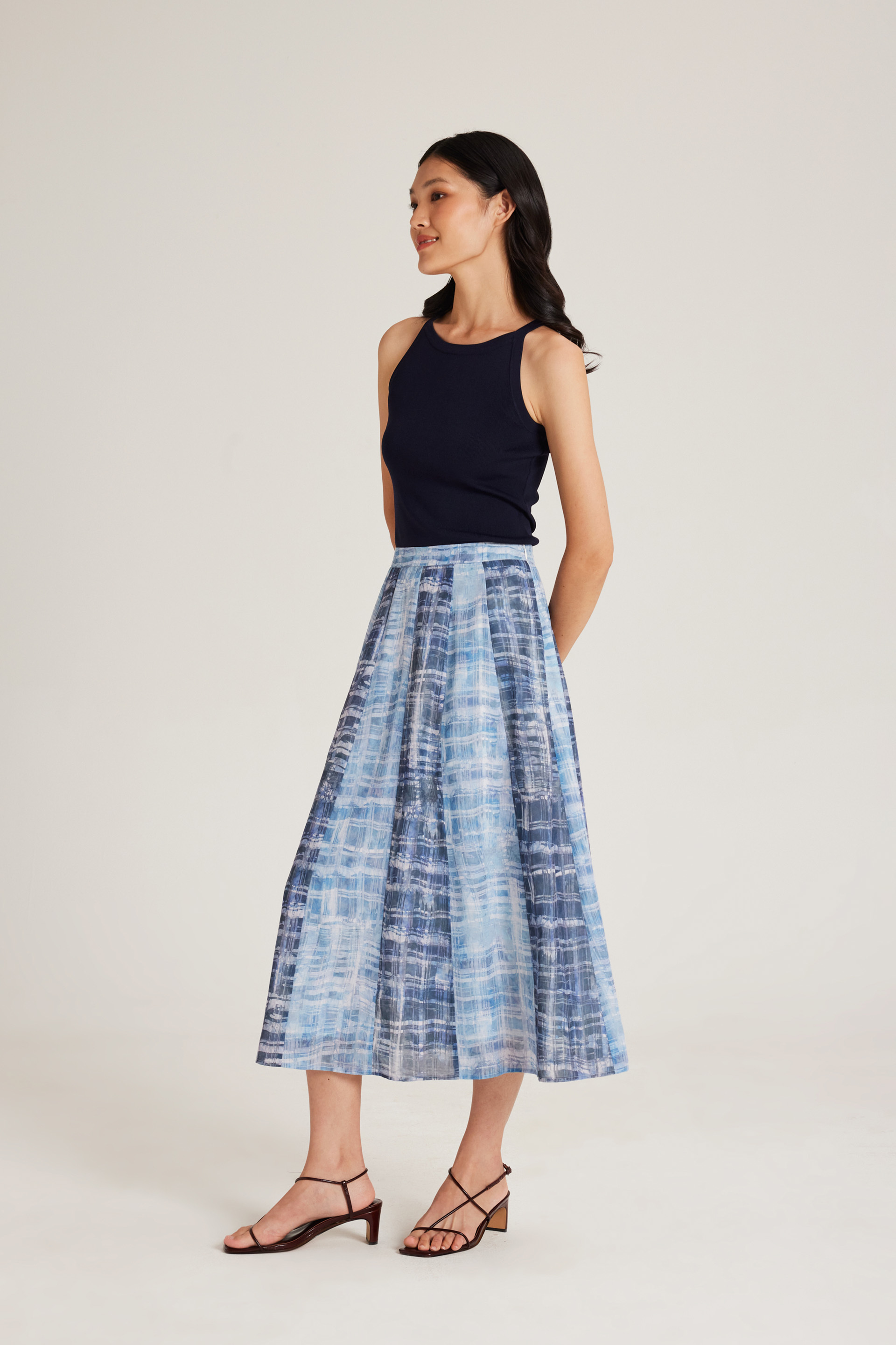 Knitted Boat-Neck Top