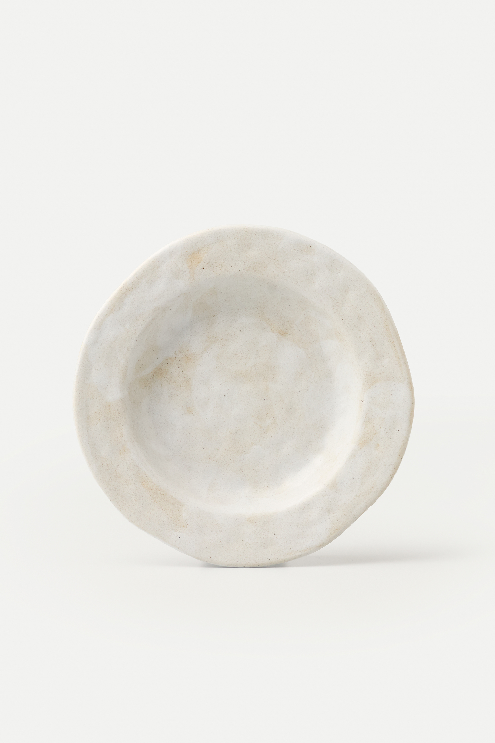 Organic Dimpled Wide-Rim Plate