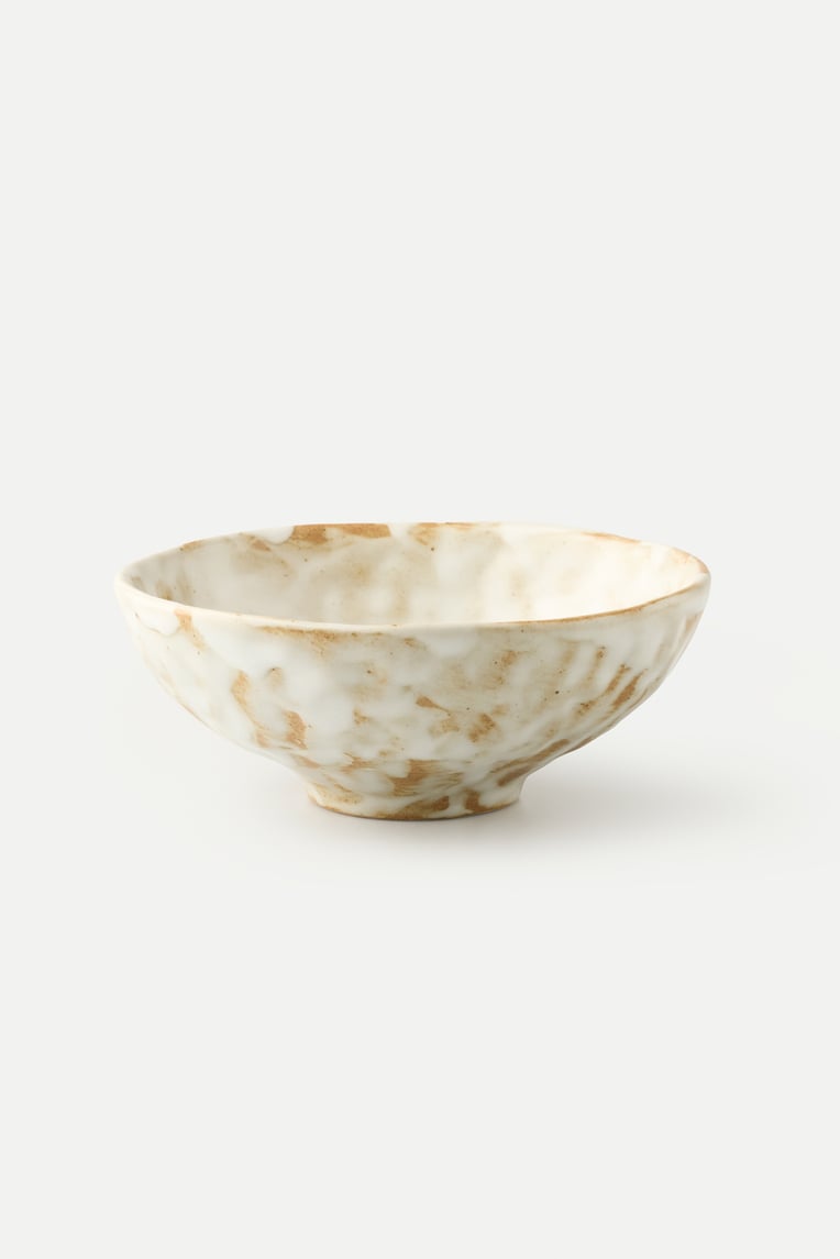 Organic Dimpled Stoneware Bowl