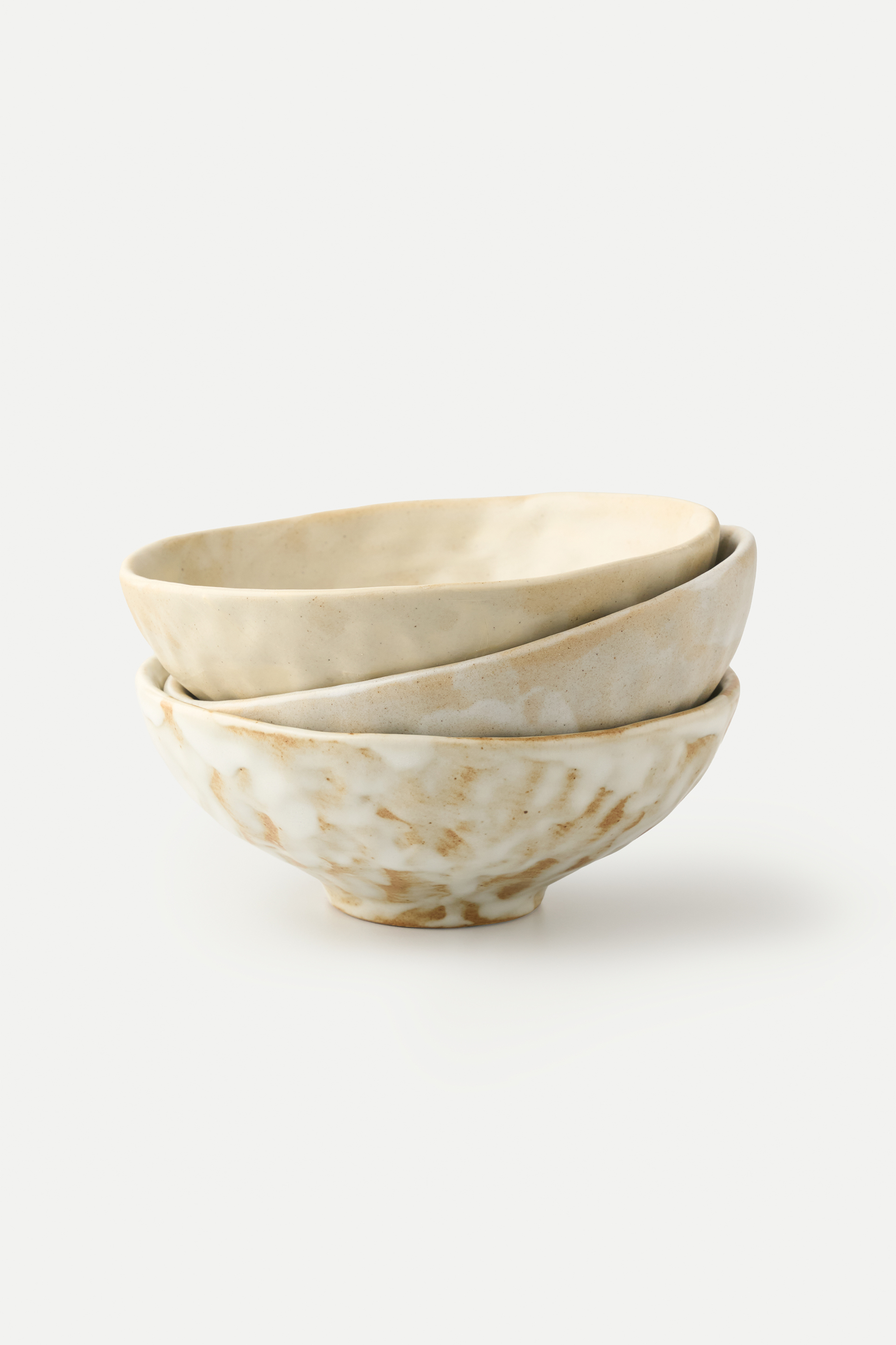 Organic Dimpled Stoneware Bowl