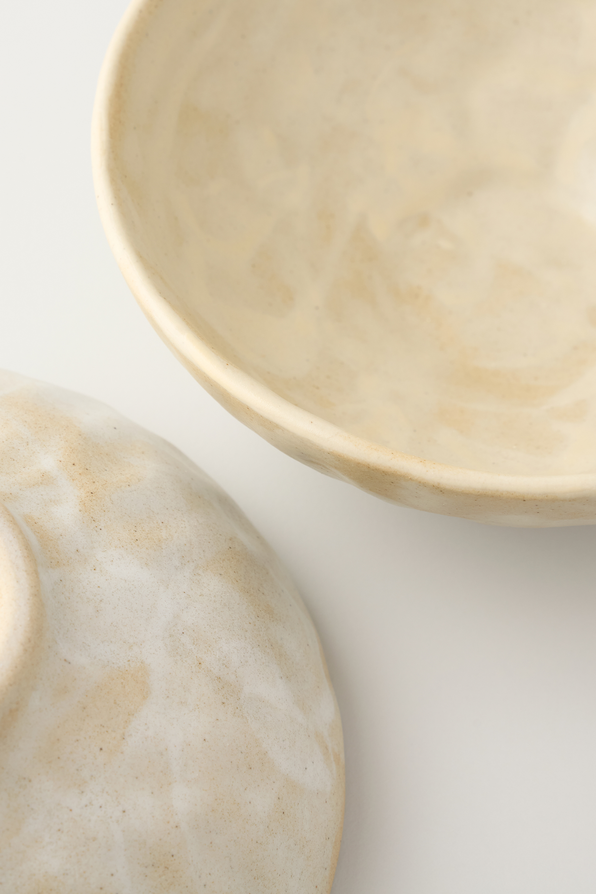 Organic Dimpled Stoneware Bowl