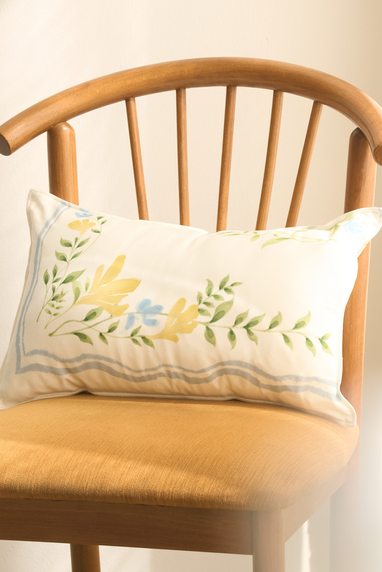 Garden Lumbar Cushion Cover