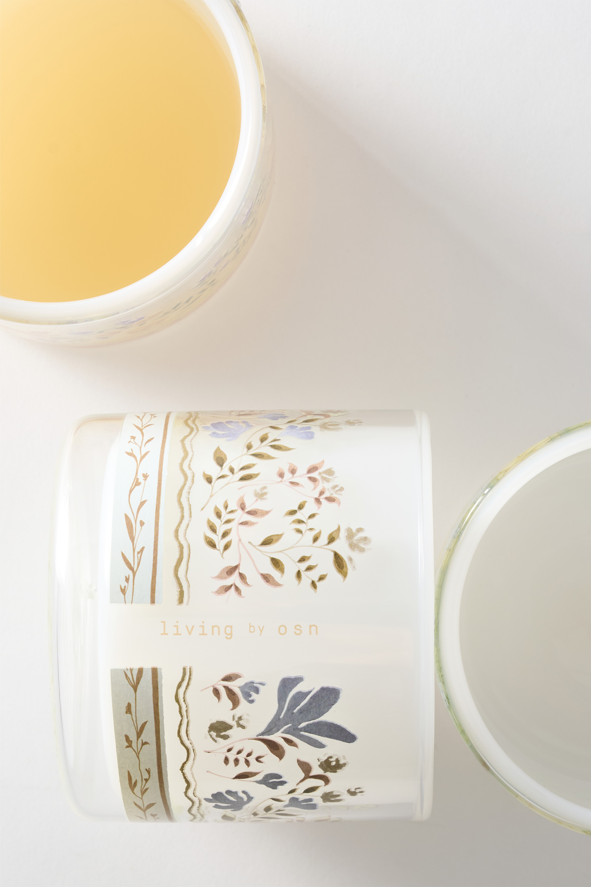 Garden Double-Walled Glass Mug