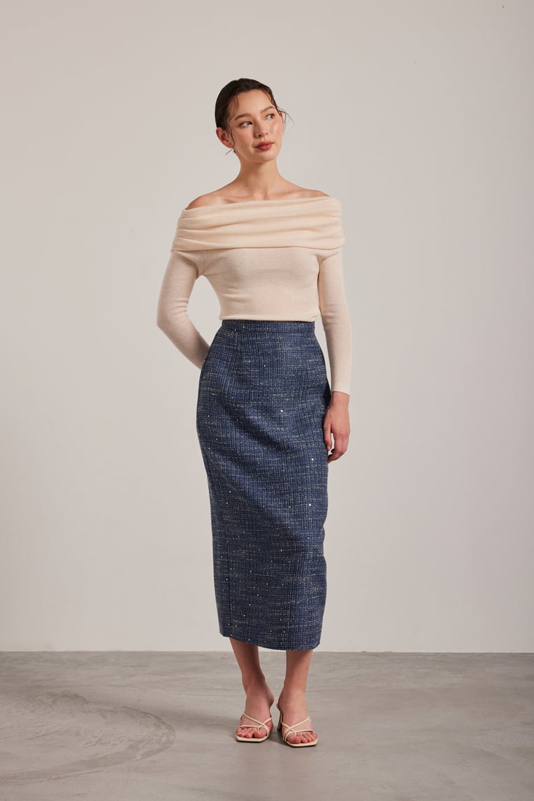 Tweed Pencil Skirt