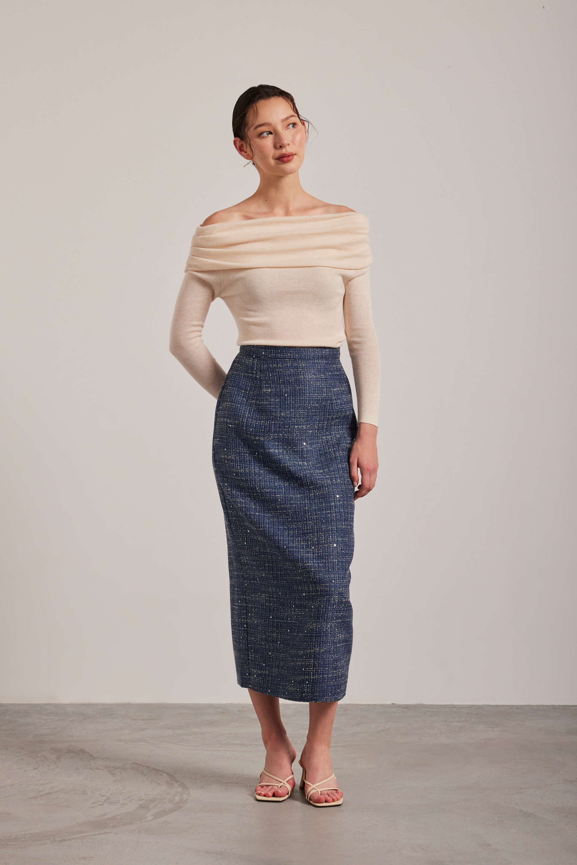 Tweed Pencil Skirt