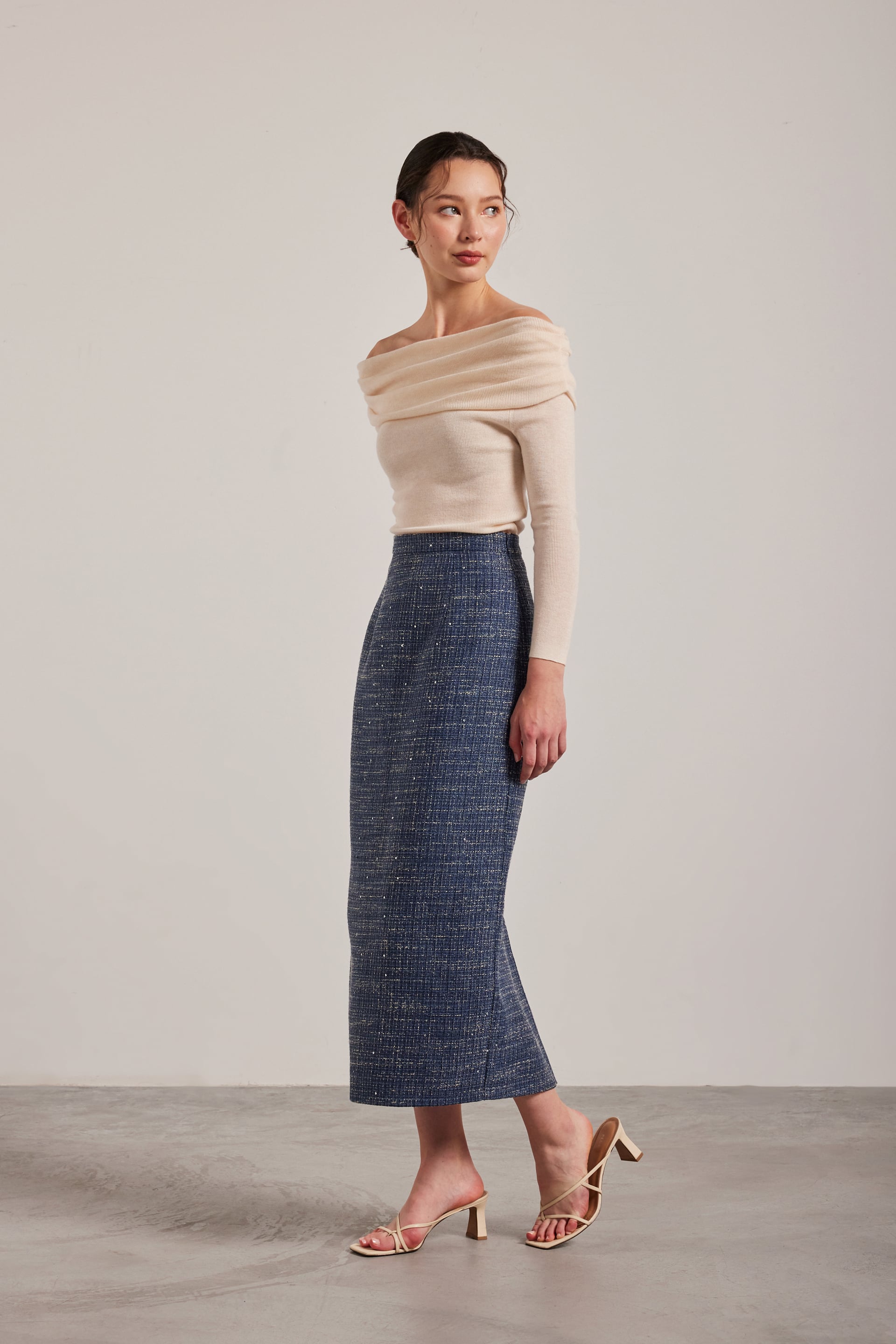 Tweed Pencil Skirt