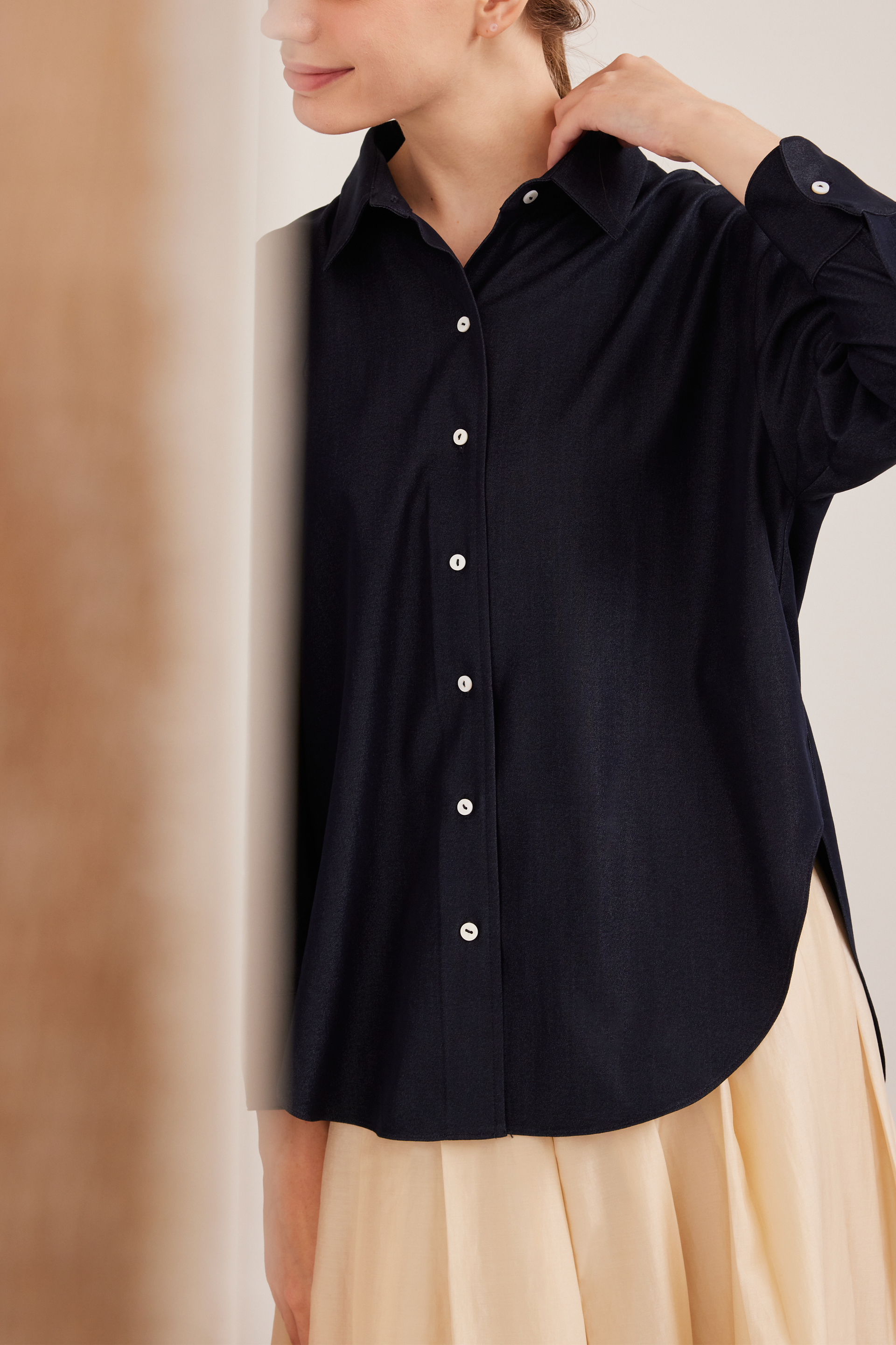 Chambray Oversized Shirt