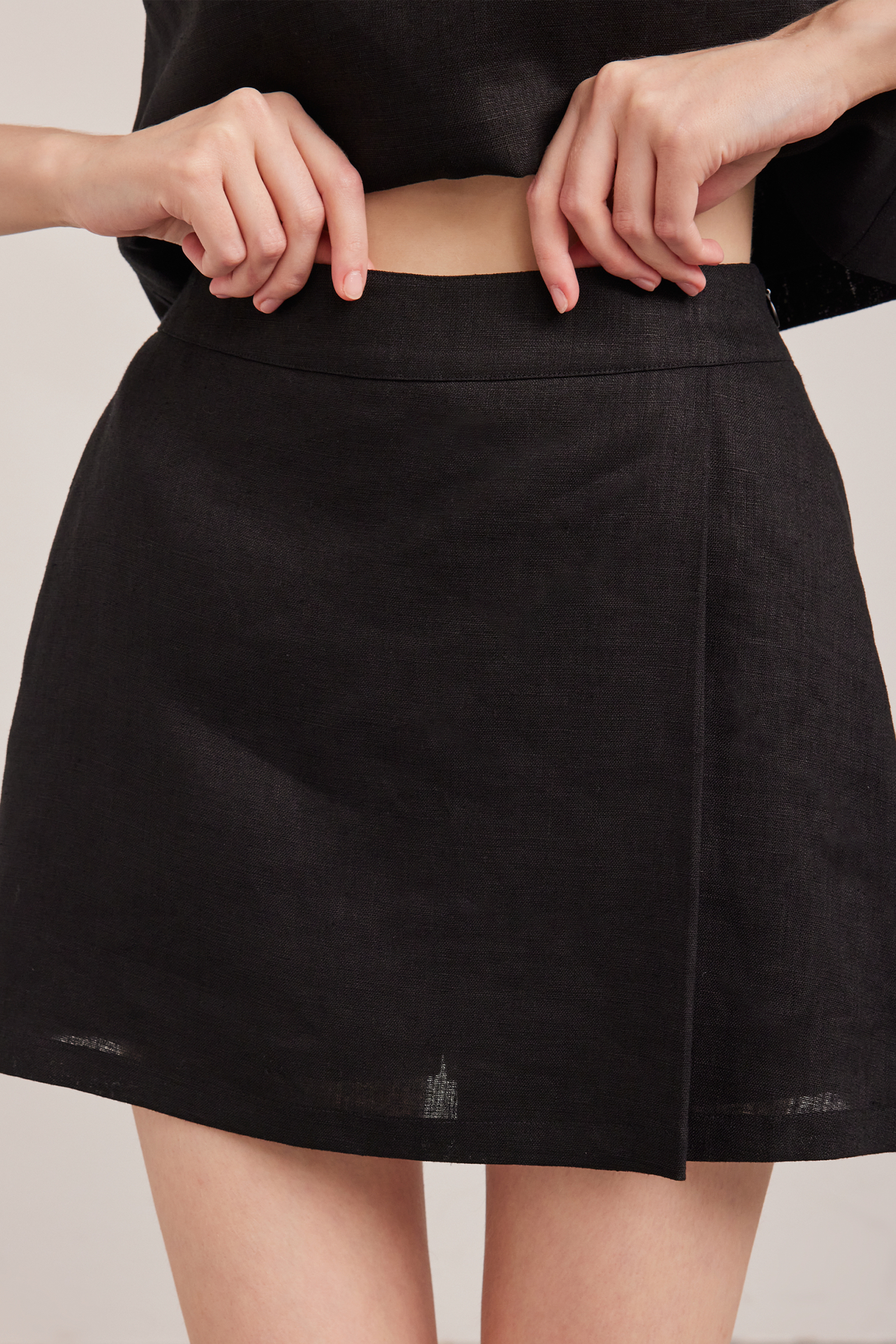 Linen Overlap Skorts