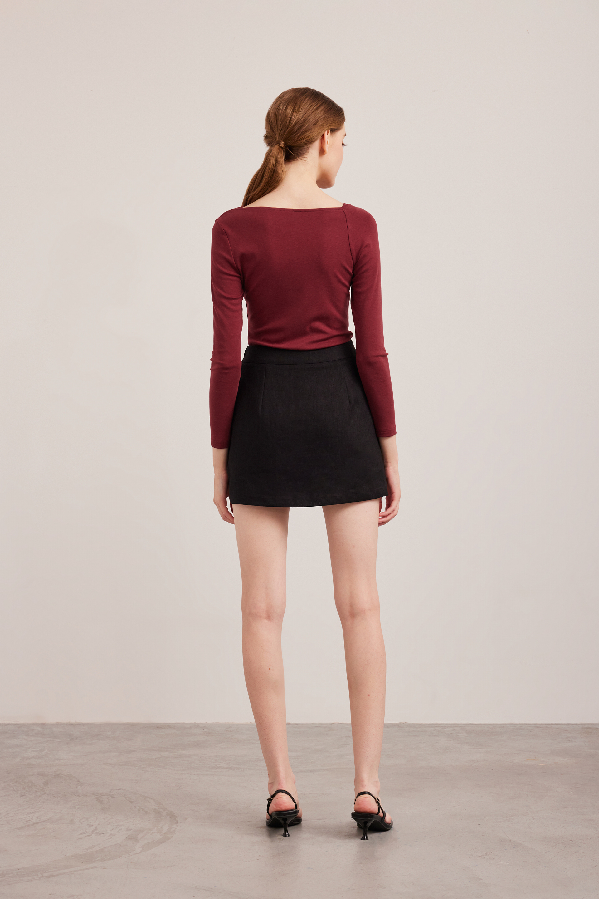 Linen Overlap Skorts